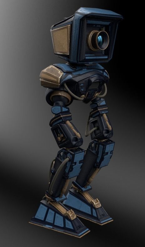 Mech Robot Kitbash - Tech kit - Robot camera - sci-fi 3D model_13
