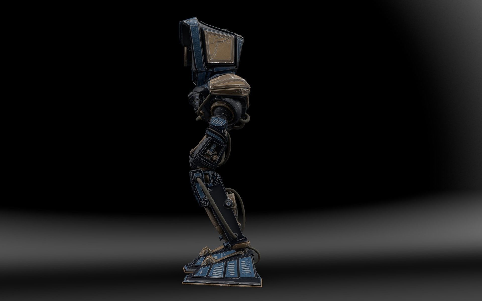 Mech Robot Kitbash - Tech kit - Robot camera - sci-fi 3D model_7