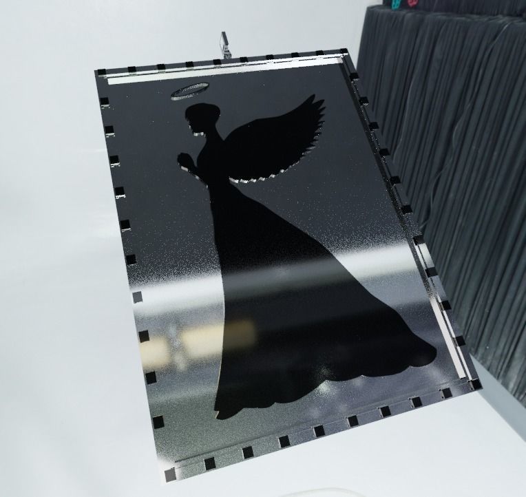 Angel Necklace 3D print model_1