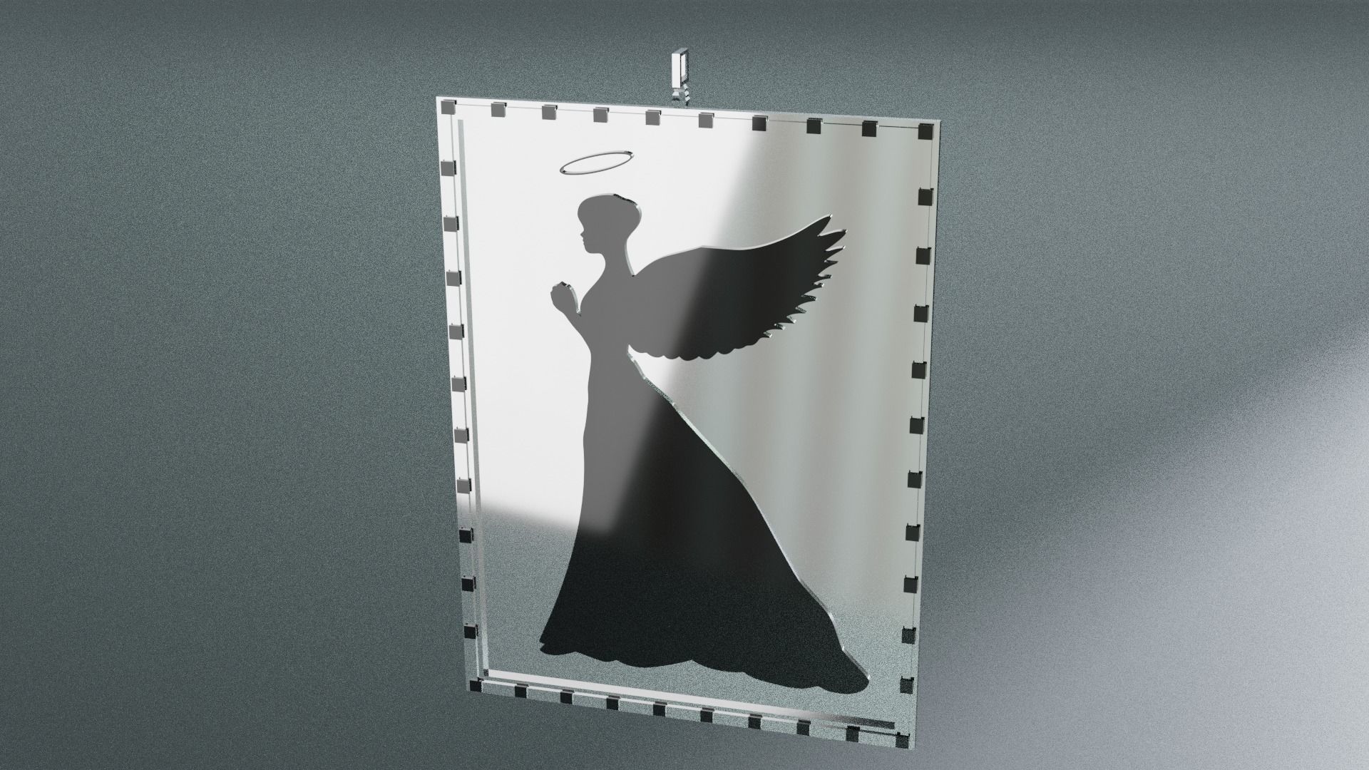 Angel Necklace 3D print model_4