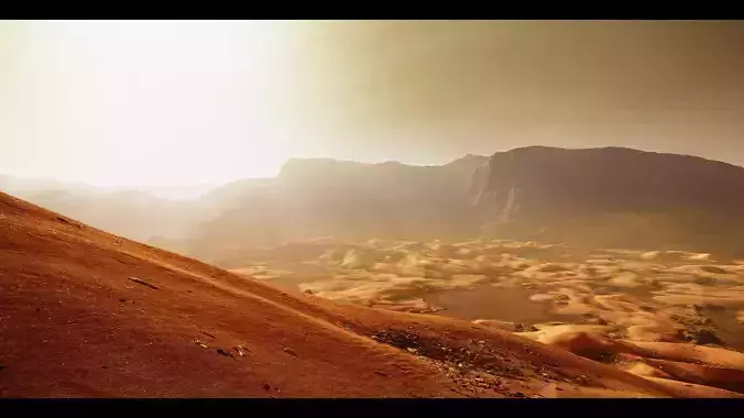 Unity Project 2017 - Mars Planet Environment 3D model