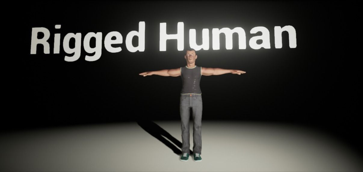 Human Rigged 3D model_3