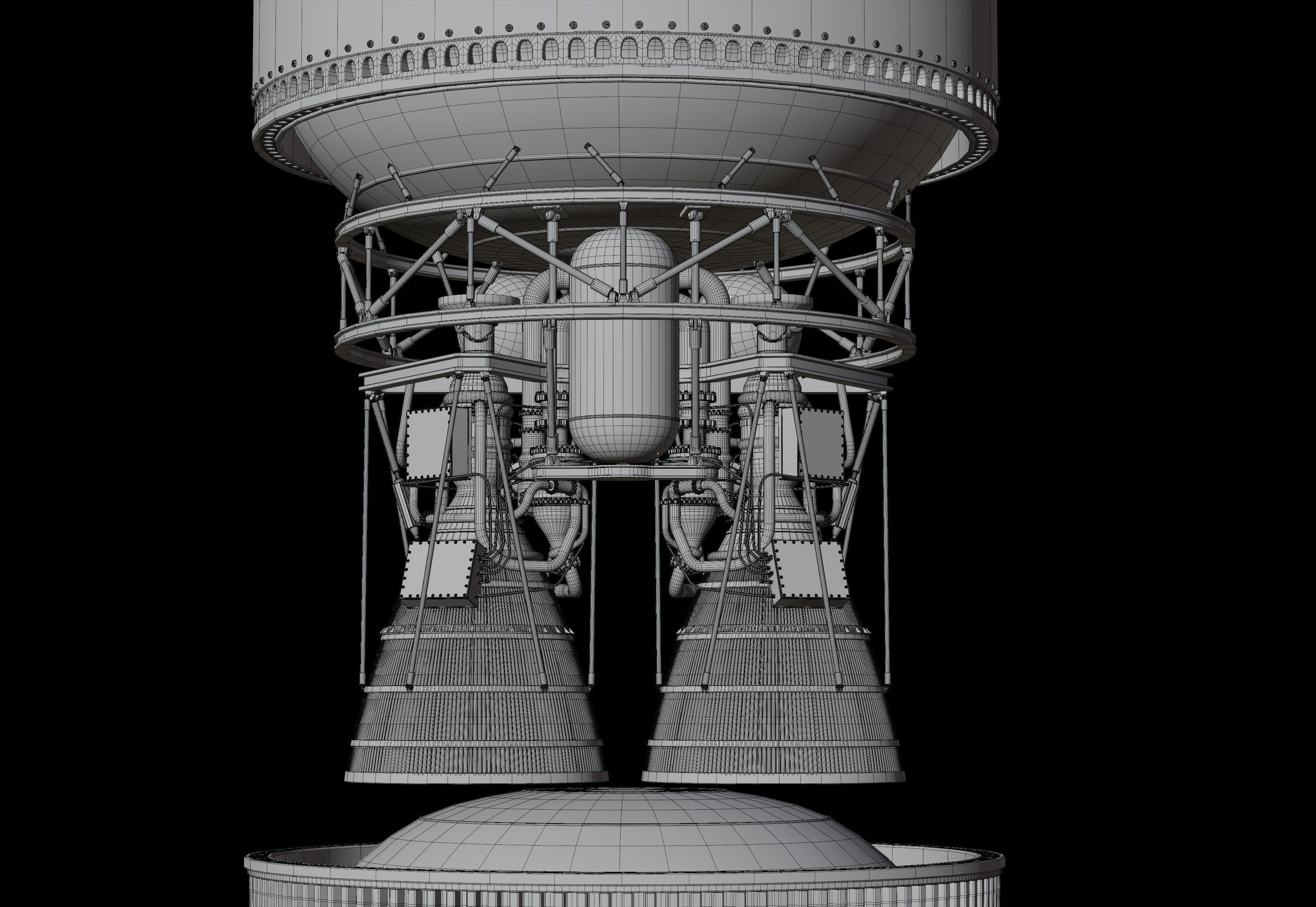 Vulcan Centaur rocket 3D model_43