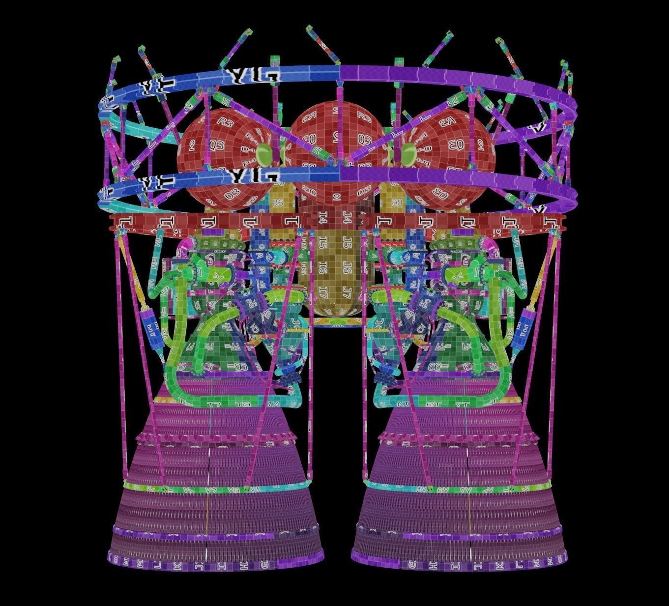 Vulcan Centaur rocket 3D model_46