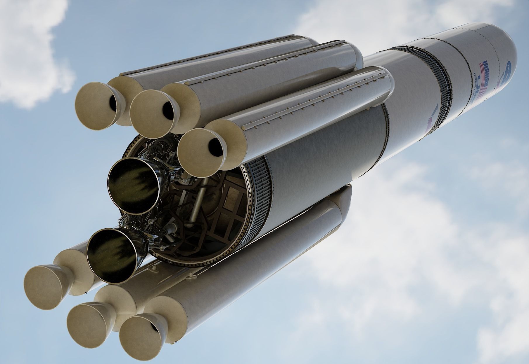 Vulcan Centaur rocket 3D model_11