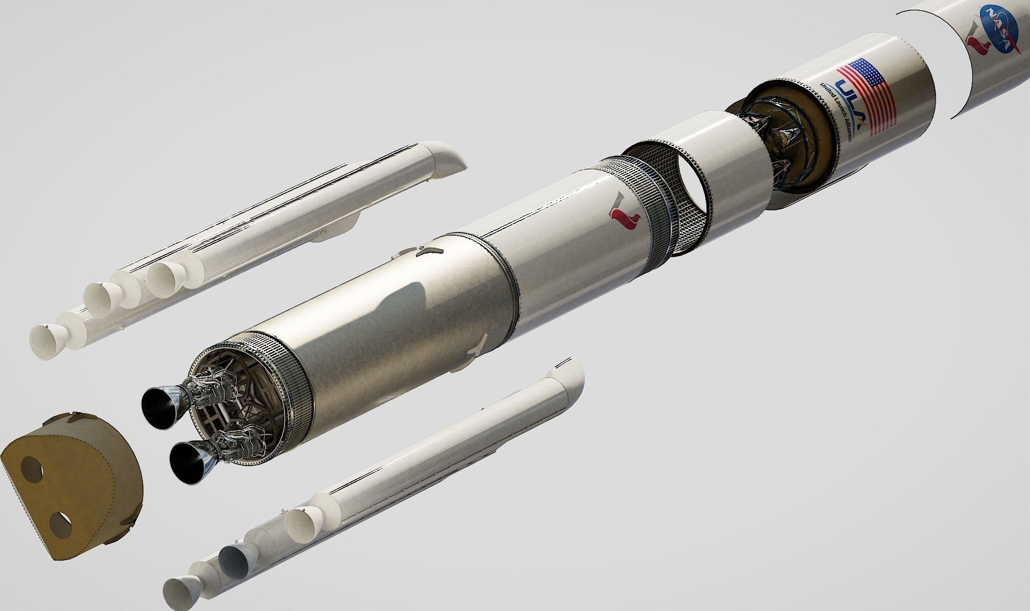 Vulcan Centaur rocket 3D model_8