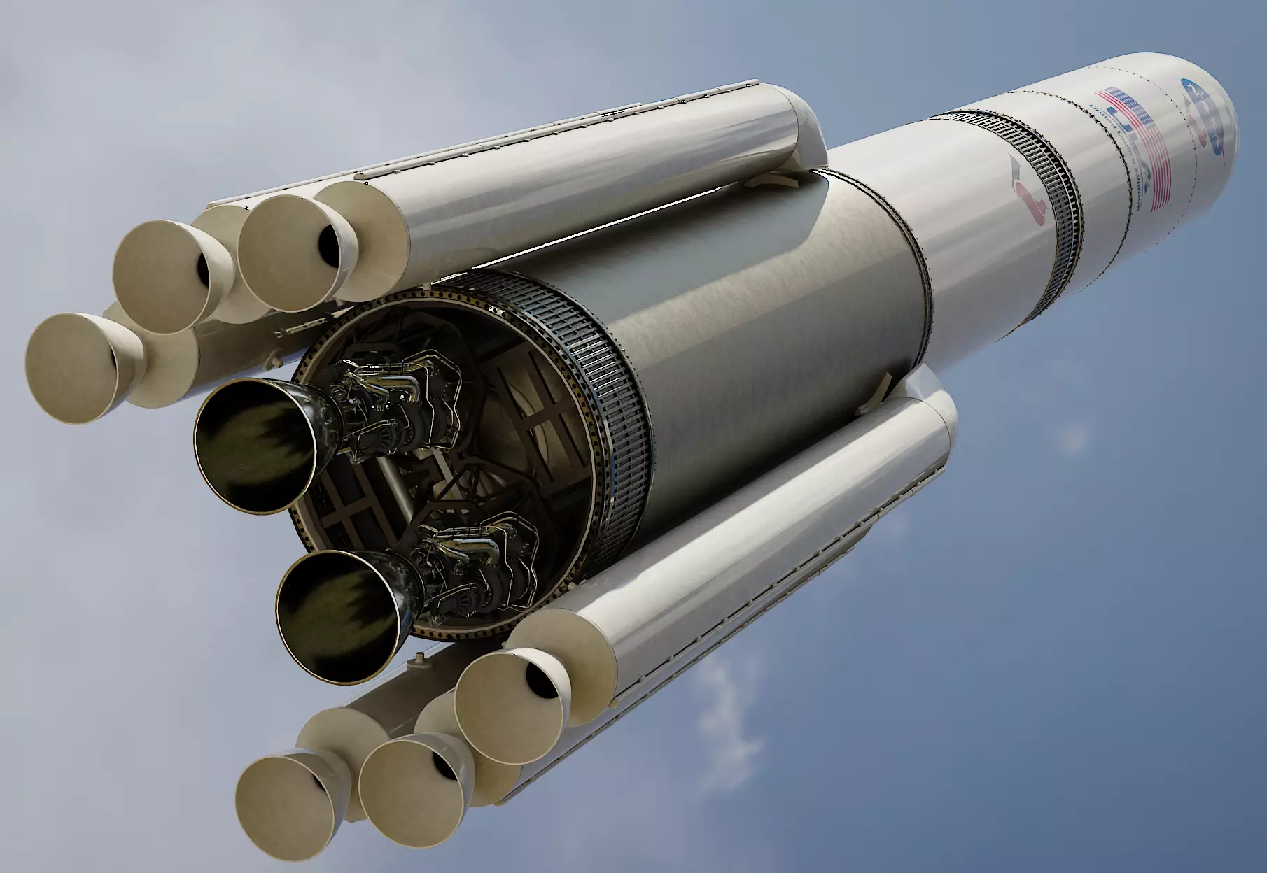Vulcan Centaur rocket 3D model_0