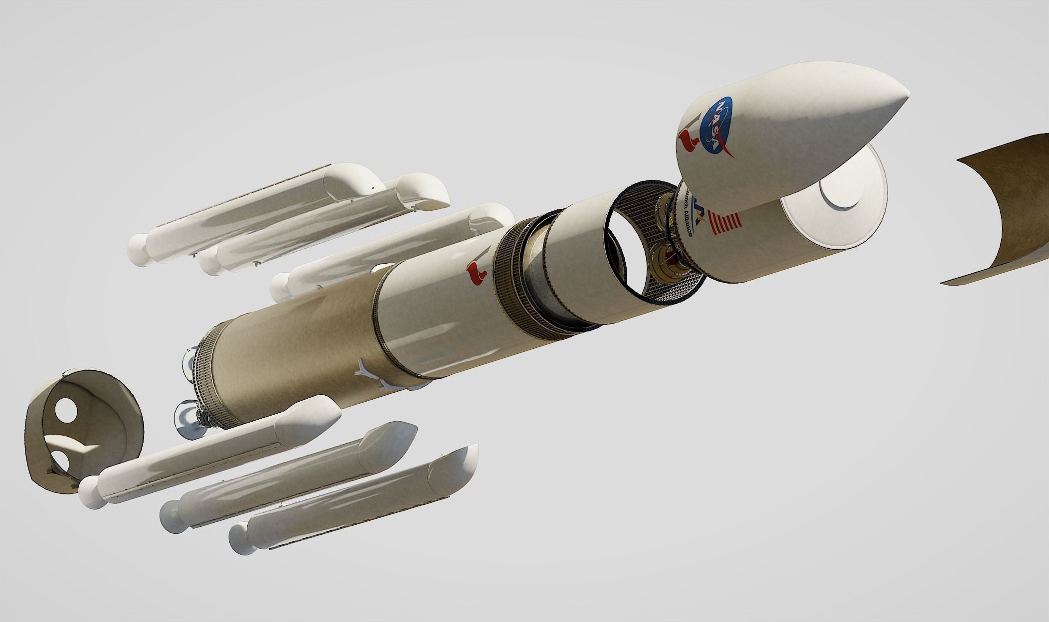 Vulcan Centaur rocket 3D model_7