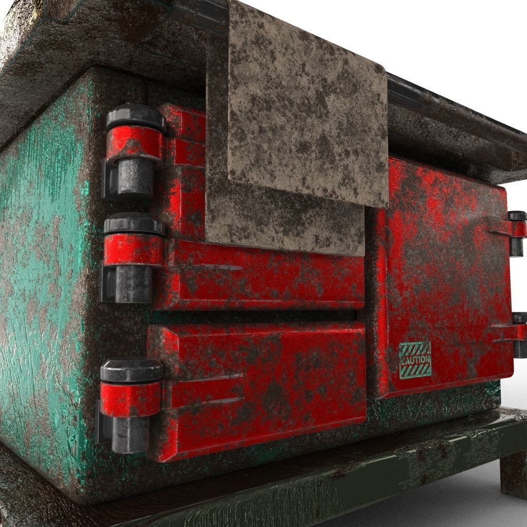 Range COOKER Low-poly 3D model_4