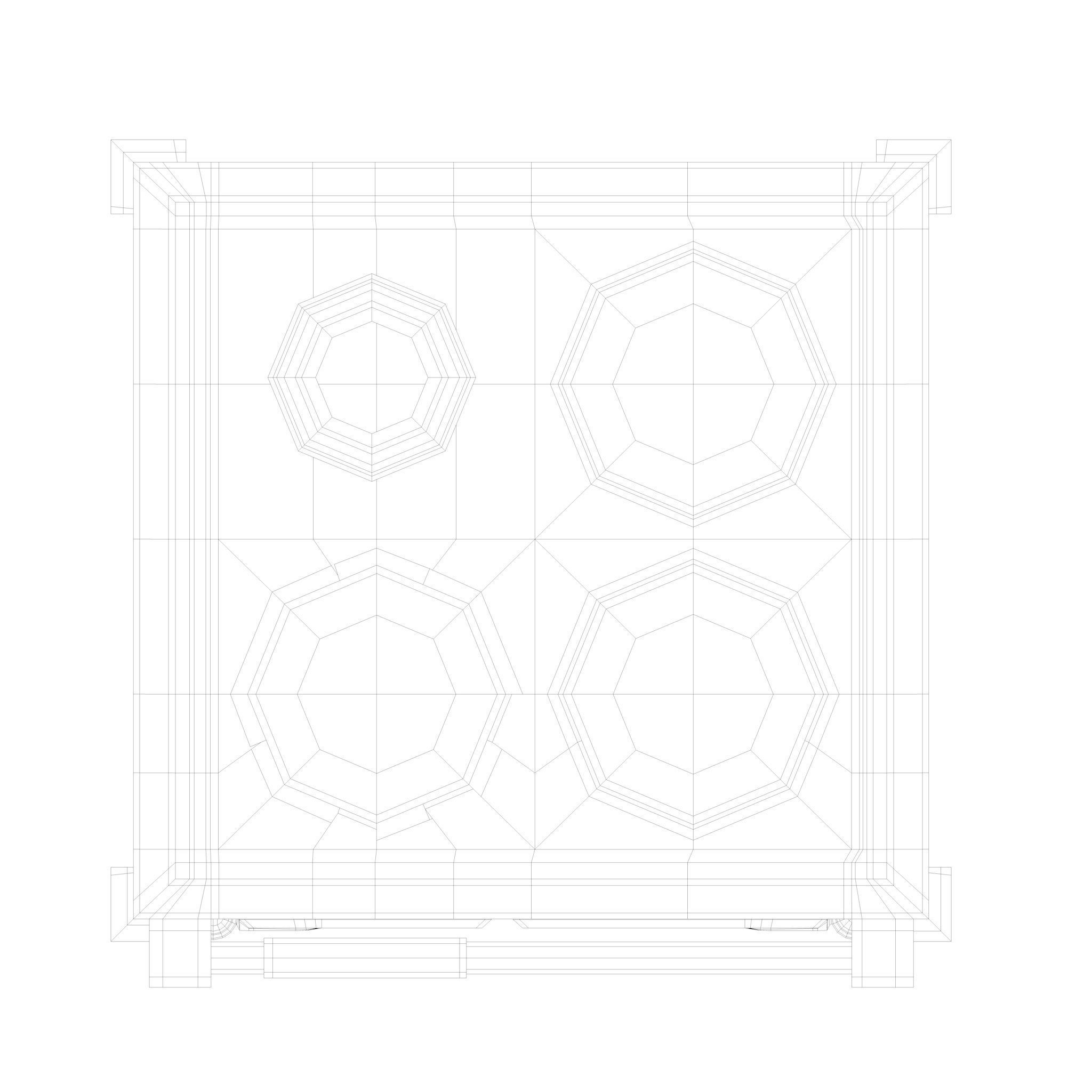 Range COOKER Low-poly 3D model_32