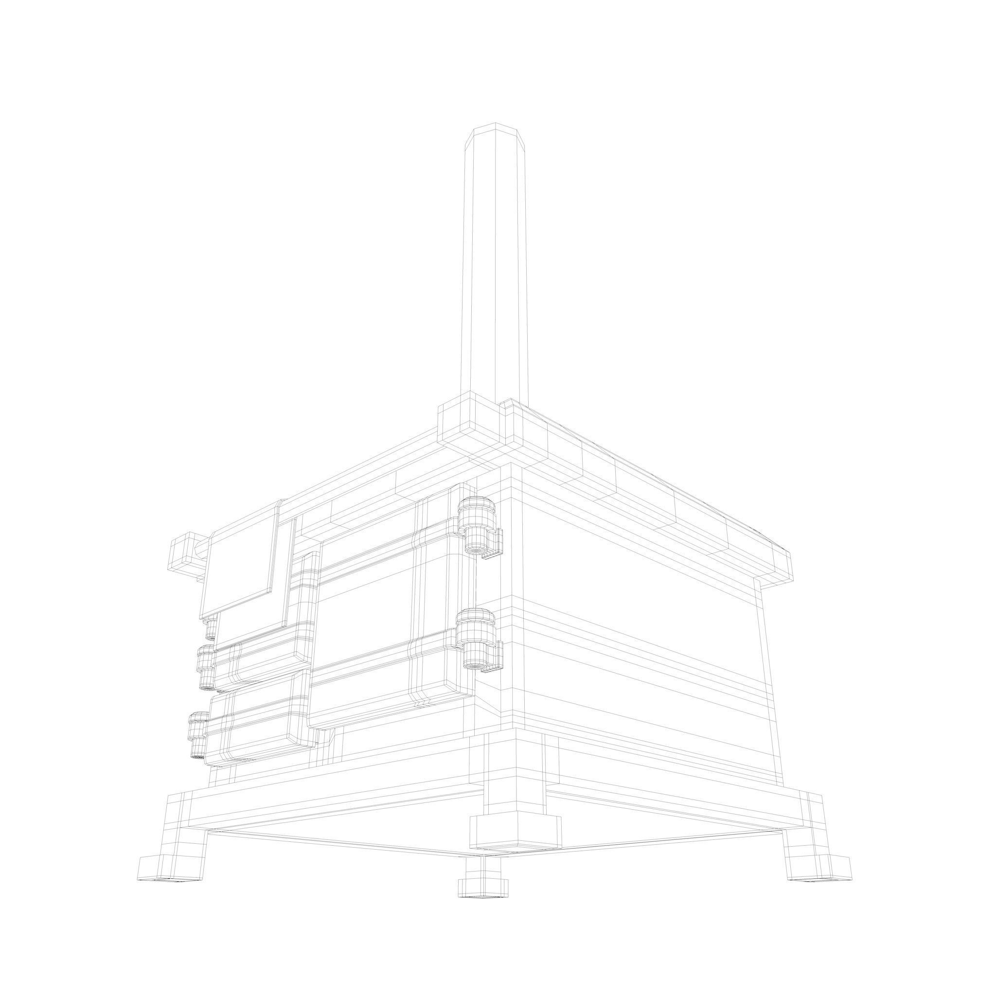 Range COOKER Low-poly 3D model_33