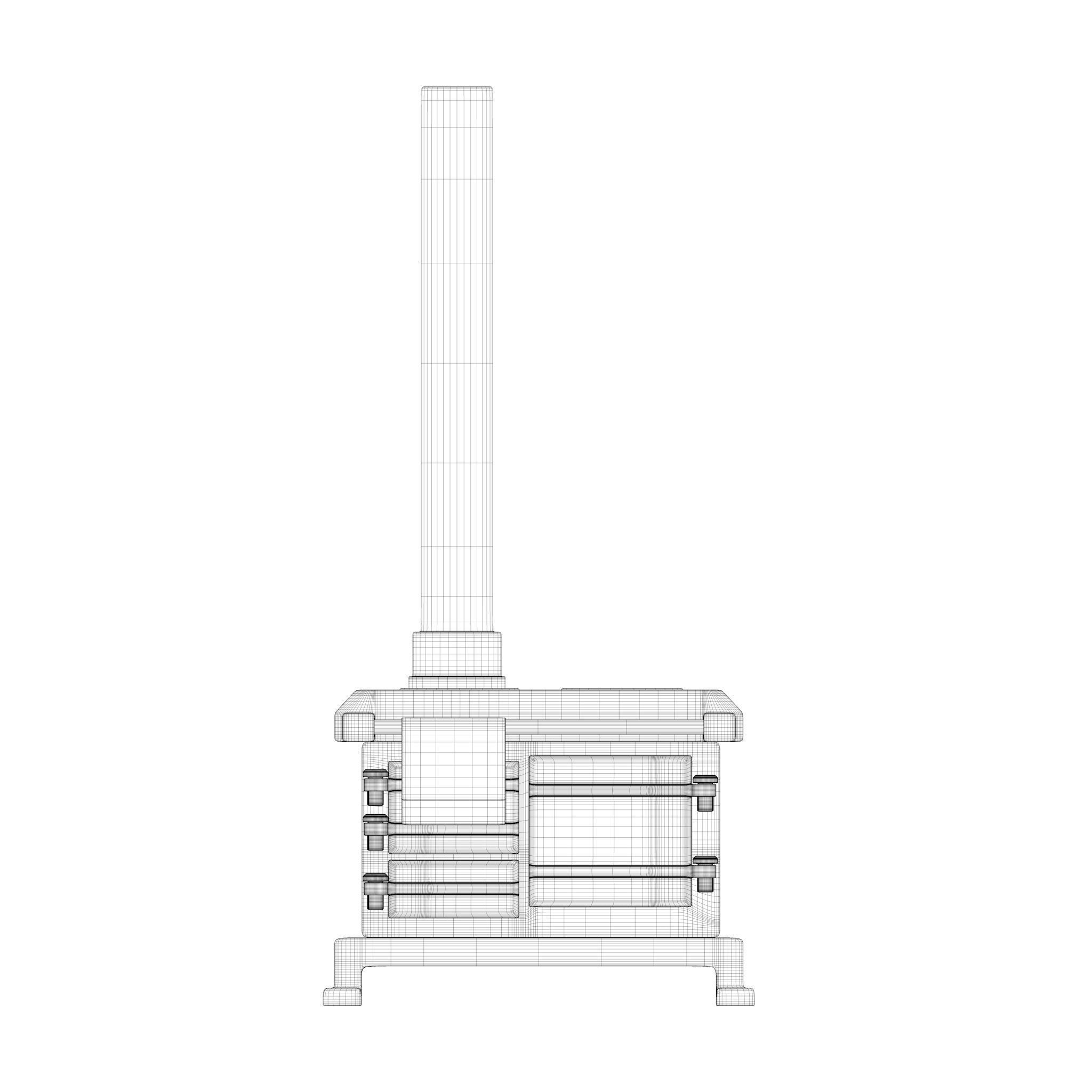 Range COOKER Low-poly 3D model_30