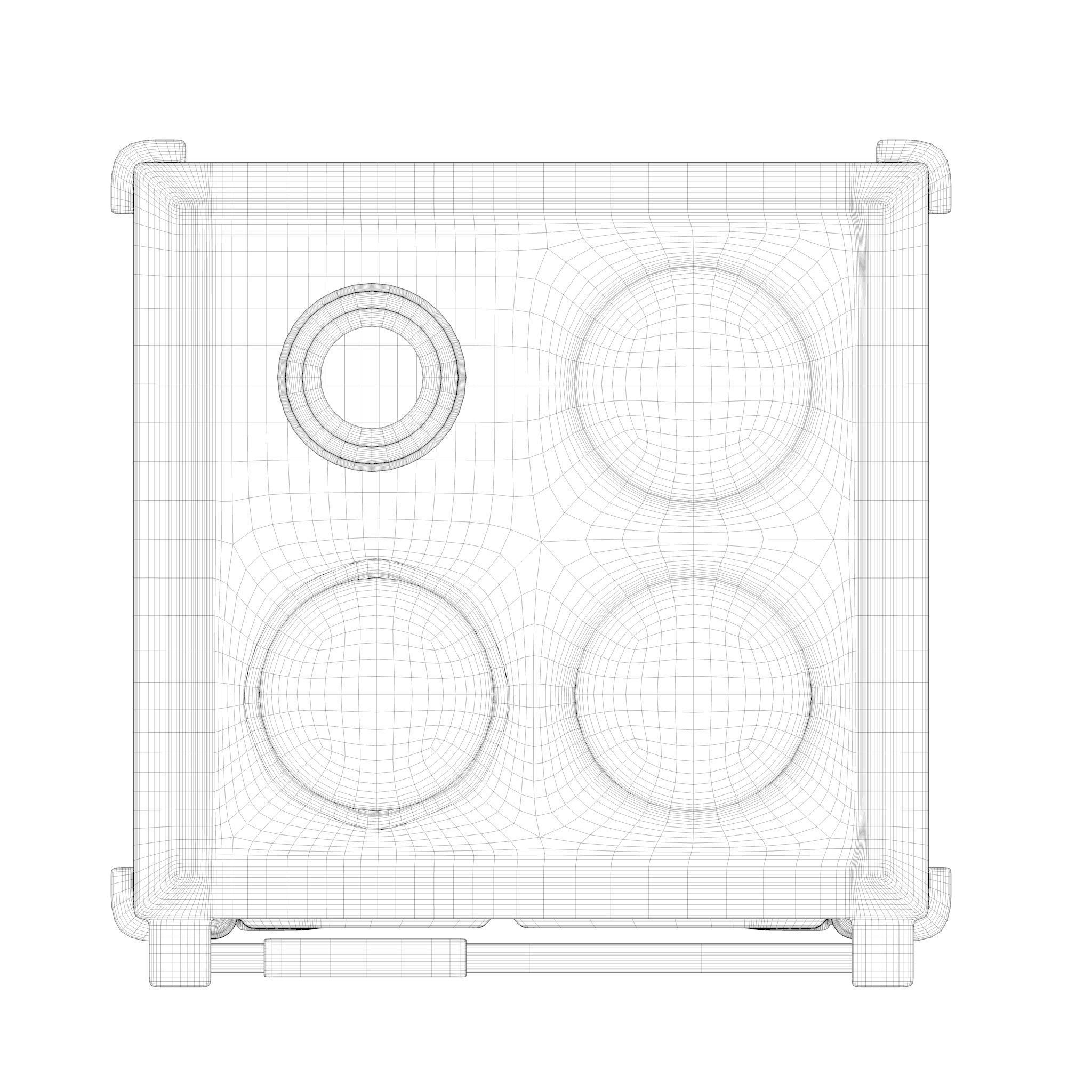 Range COOKER Low-poly 3D model_31