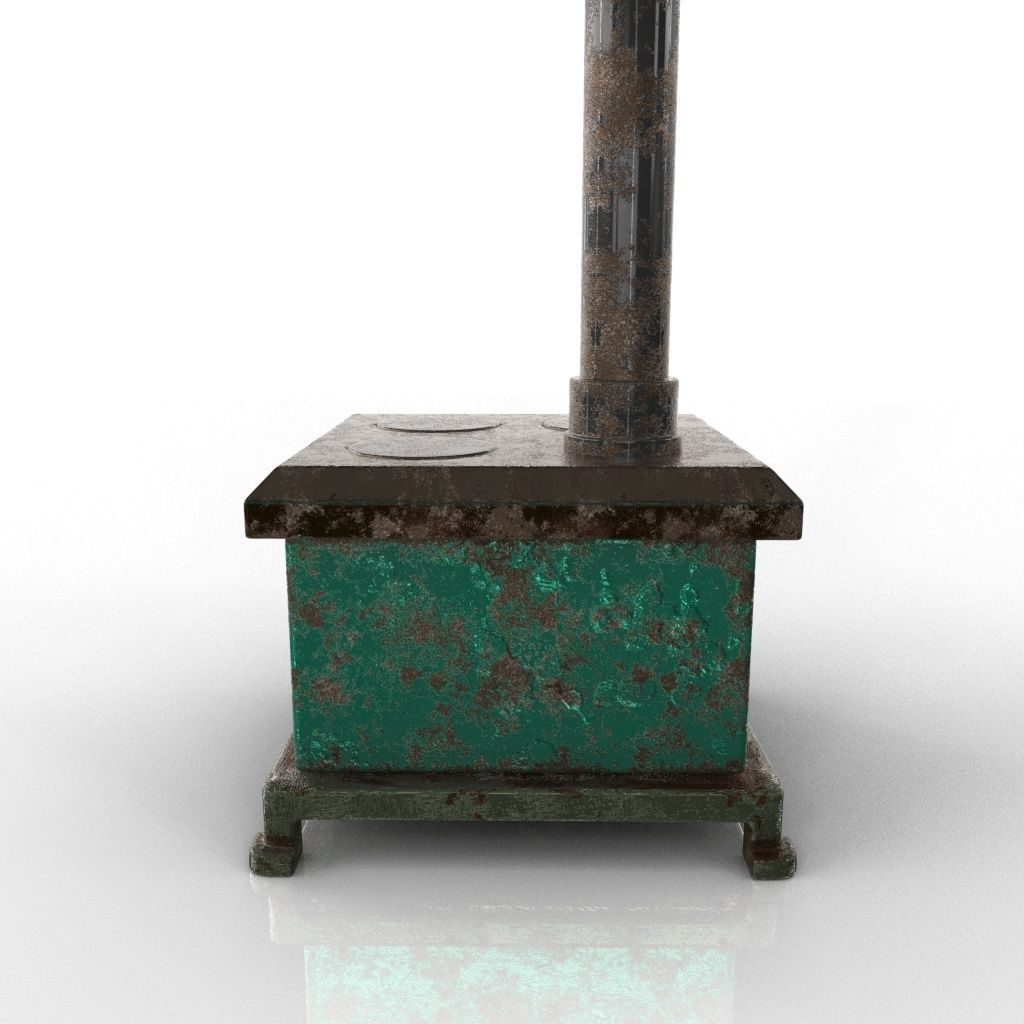 Range COOKER Low-poly 3D model_17