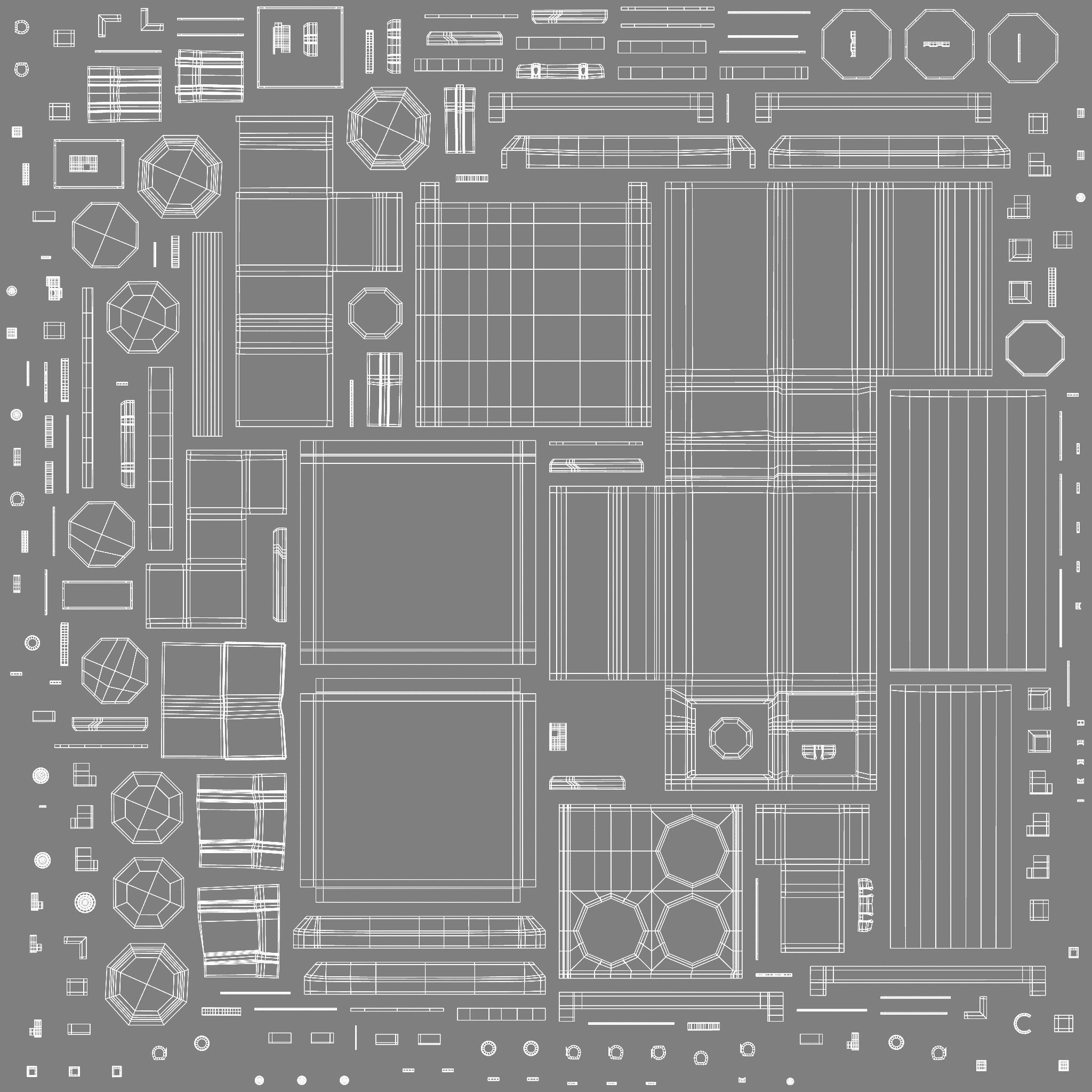 Range COOKER Low-poly 3D model_37