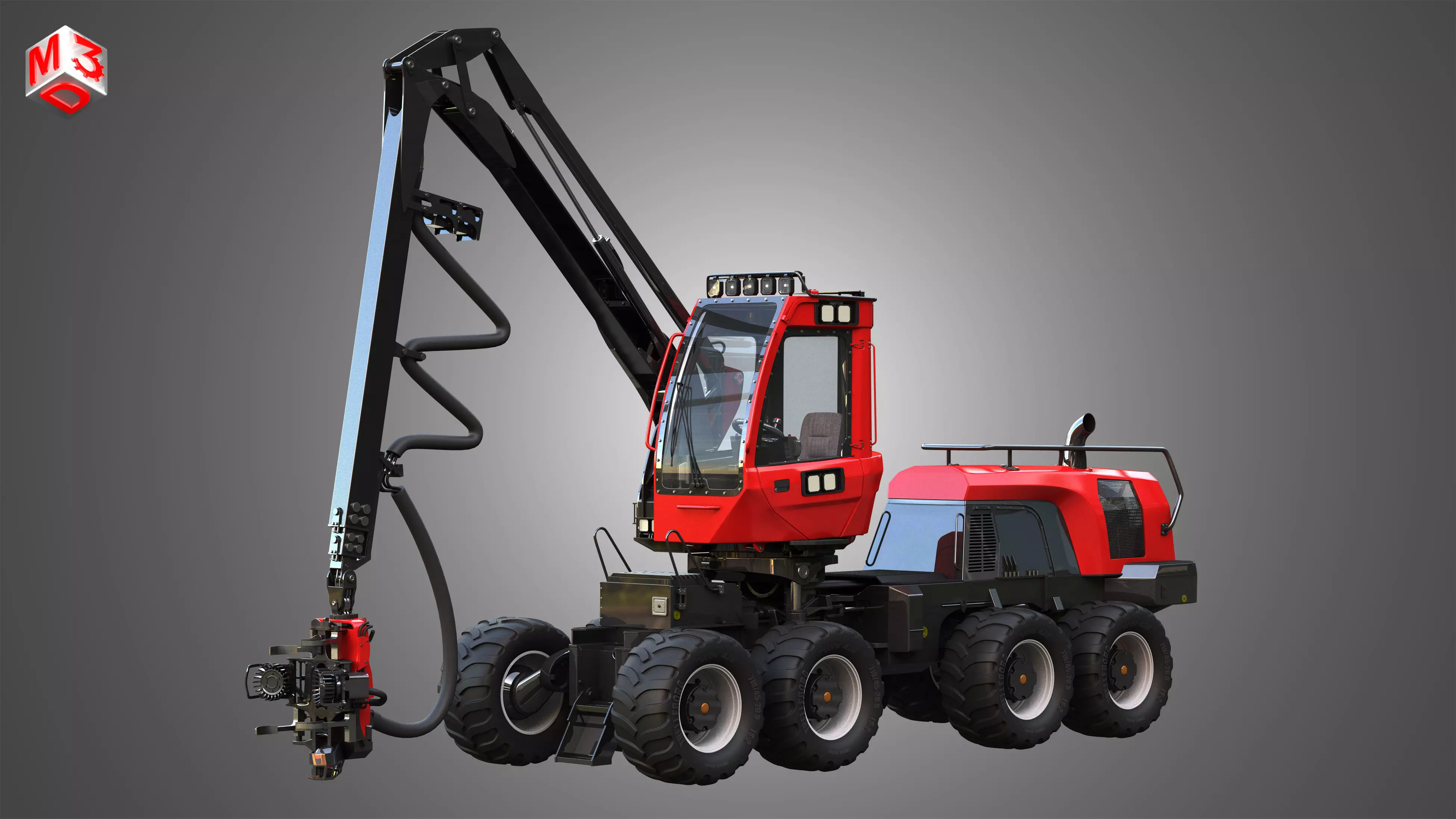 Komatsu - 931 Forestry Harvester 3D model_0