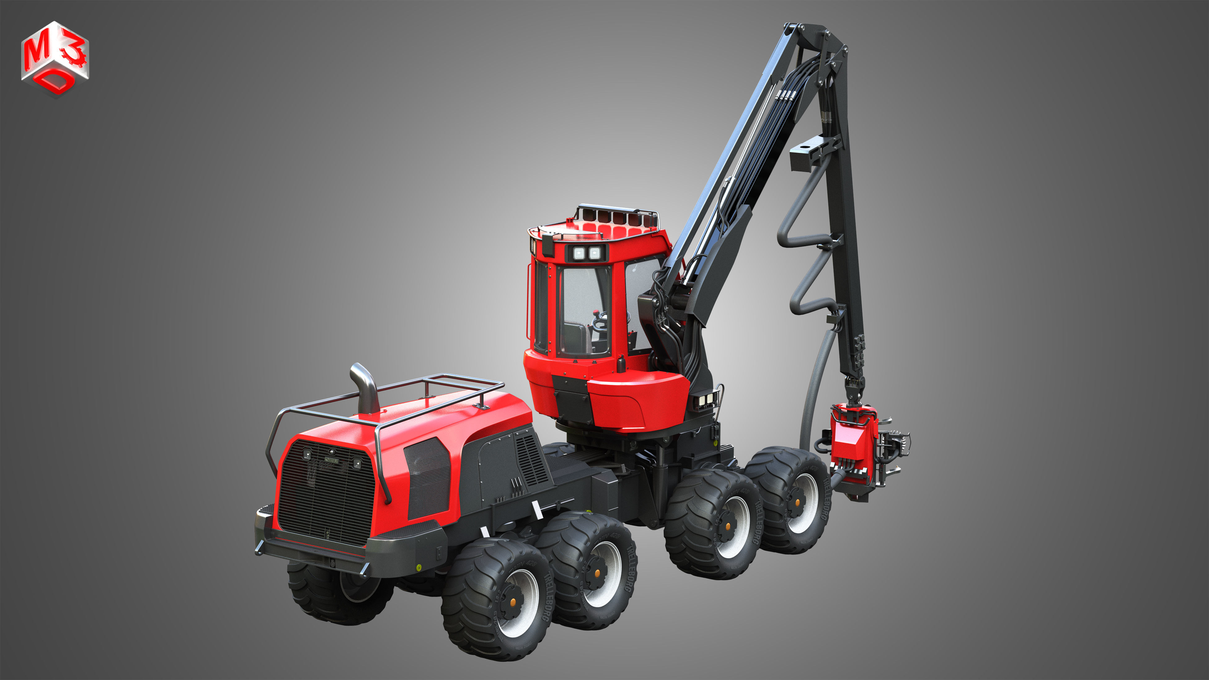 Komatsu - 931 Forestry Harvester 3D model_5