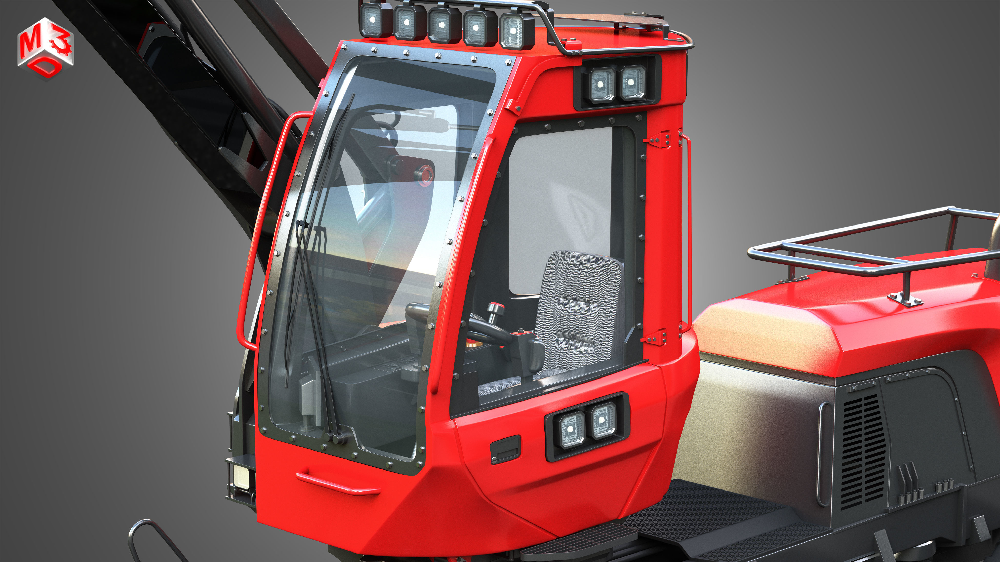 Komatsu - 931 Forestry Harvester 3D model_9