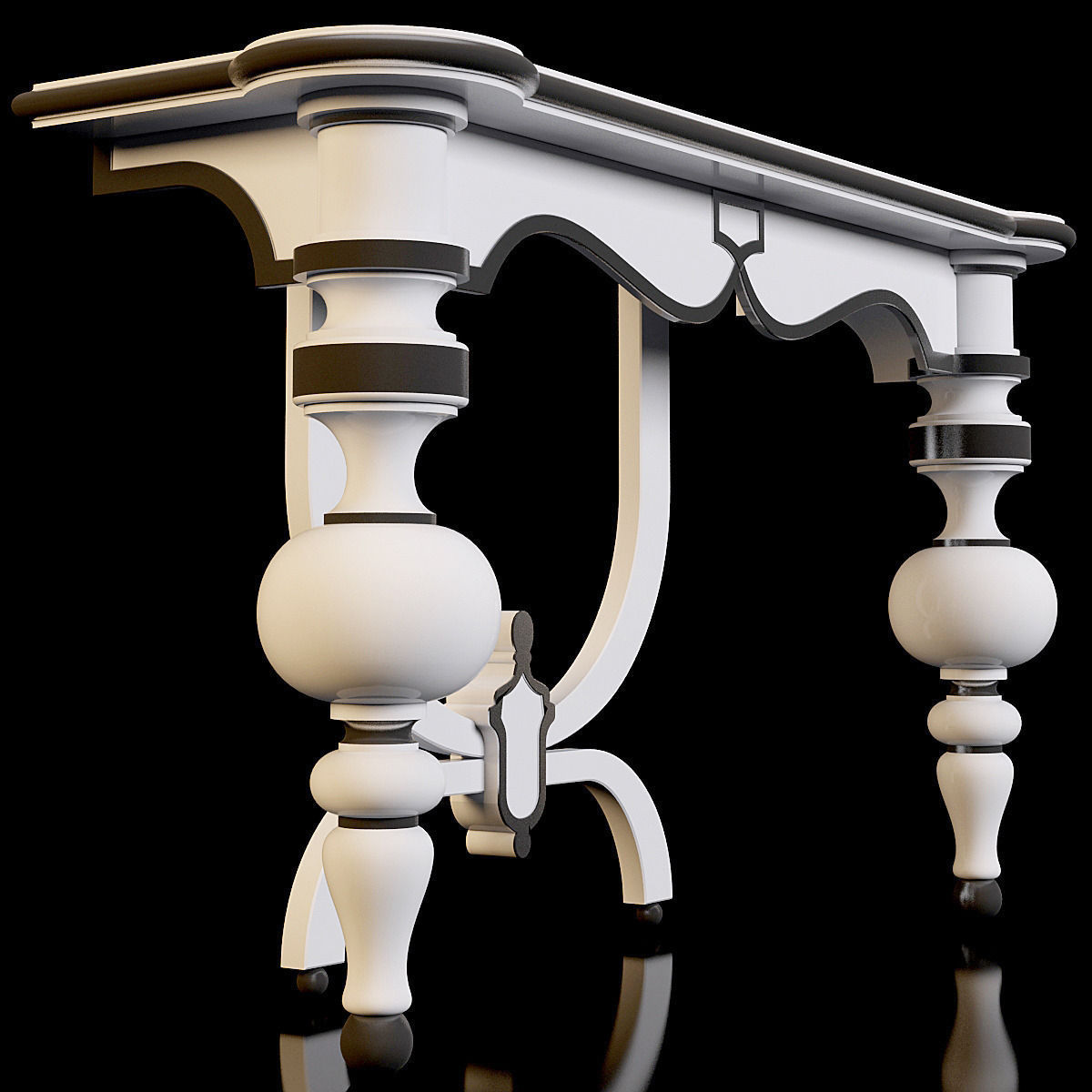 Cyan Design Lacroix Console Table 3D model_3