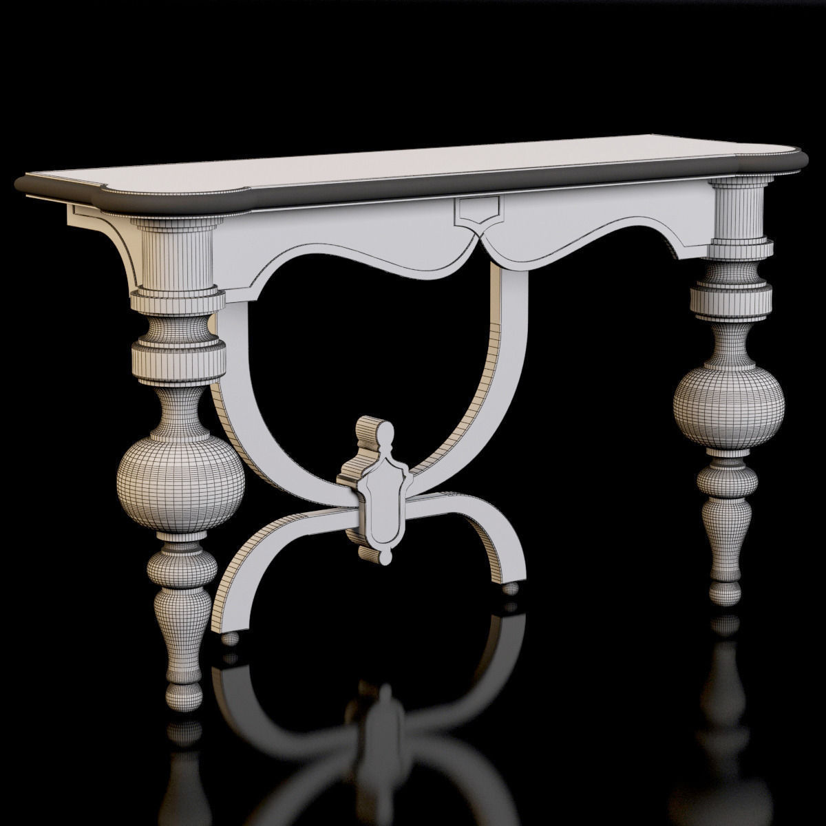 Cyan Design Lacroix Console Table 3D model_4