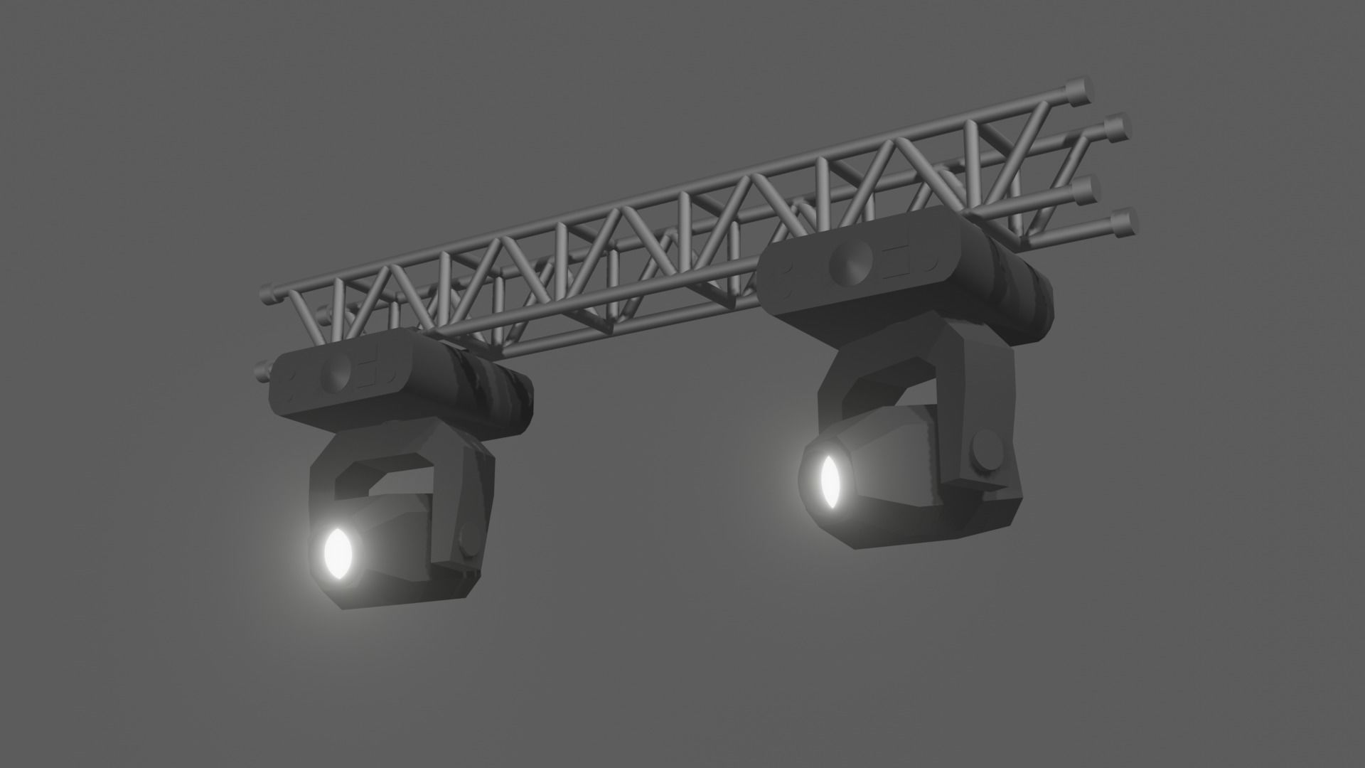 3D model Stage Lights with Truss Beam VR / AR / lowpoly CGTrader