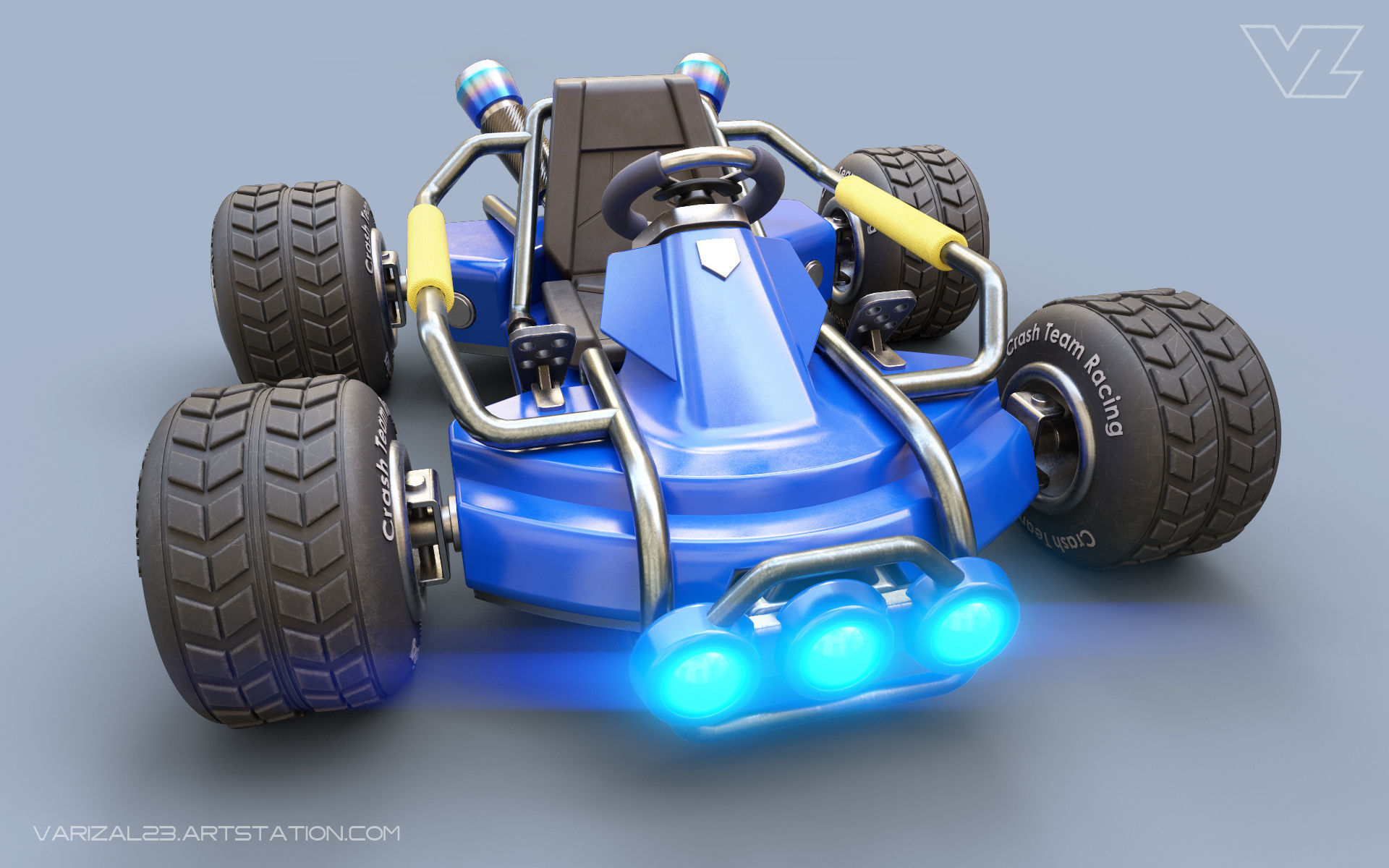 Crash Team Racing Car - CTR ReMix Version With 7 Types of File 3D print model_2