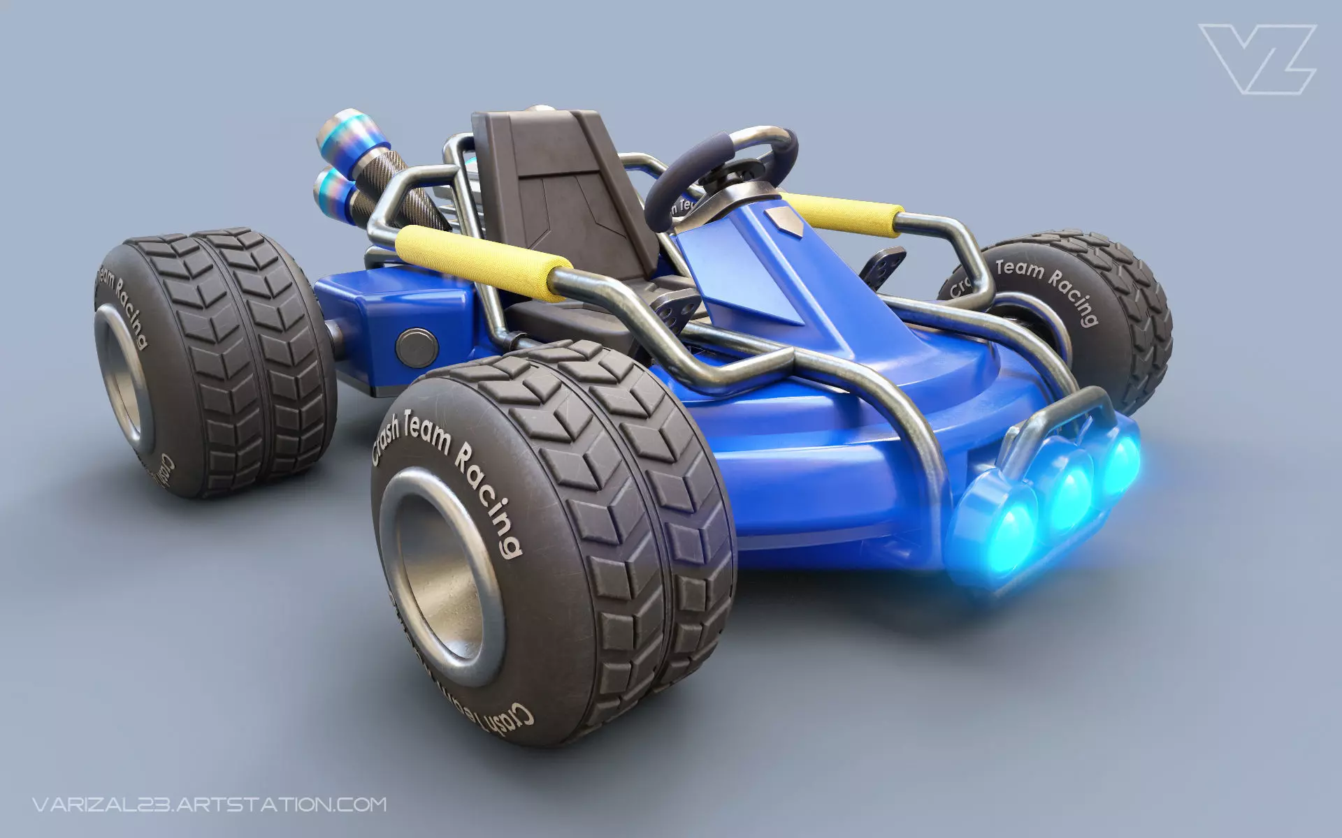 Crash Team Racing Car - CTR ReMix Version With 7 Types of File 3D print model_0