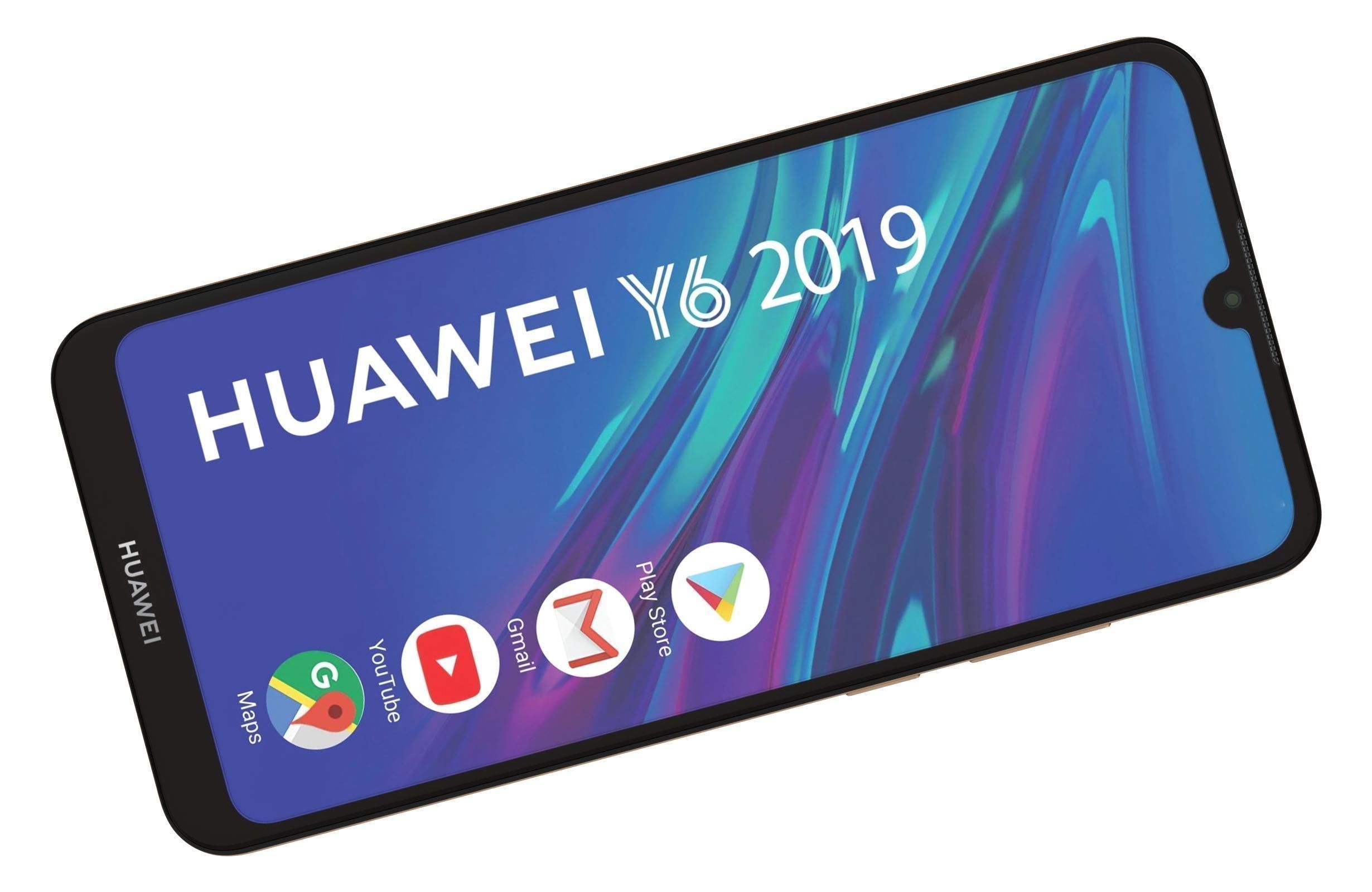 Huawei Y6 2019 Amber Brown 3D model_8