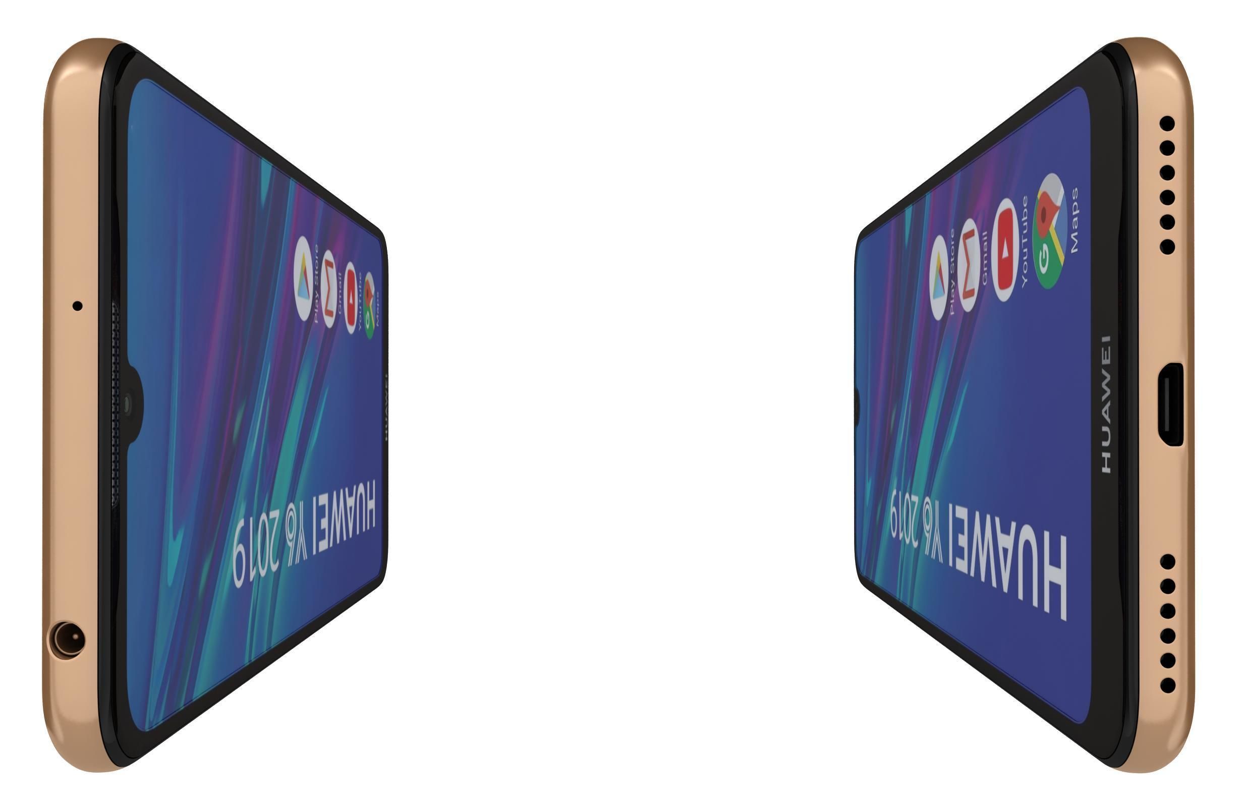 Huawei Y6 2019 Amber Brown 3D model_6