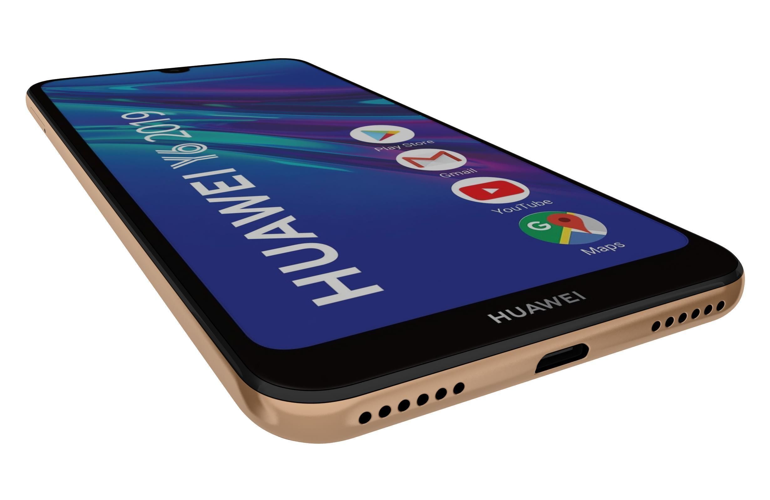 Huawei Y6 2019 Amber Brown 3D model_10