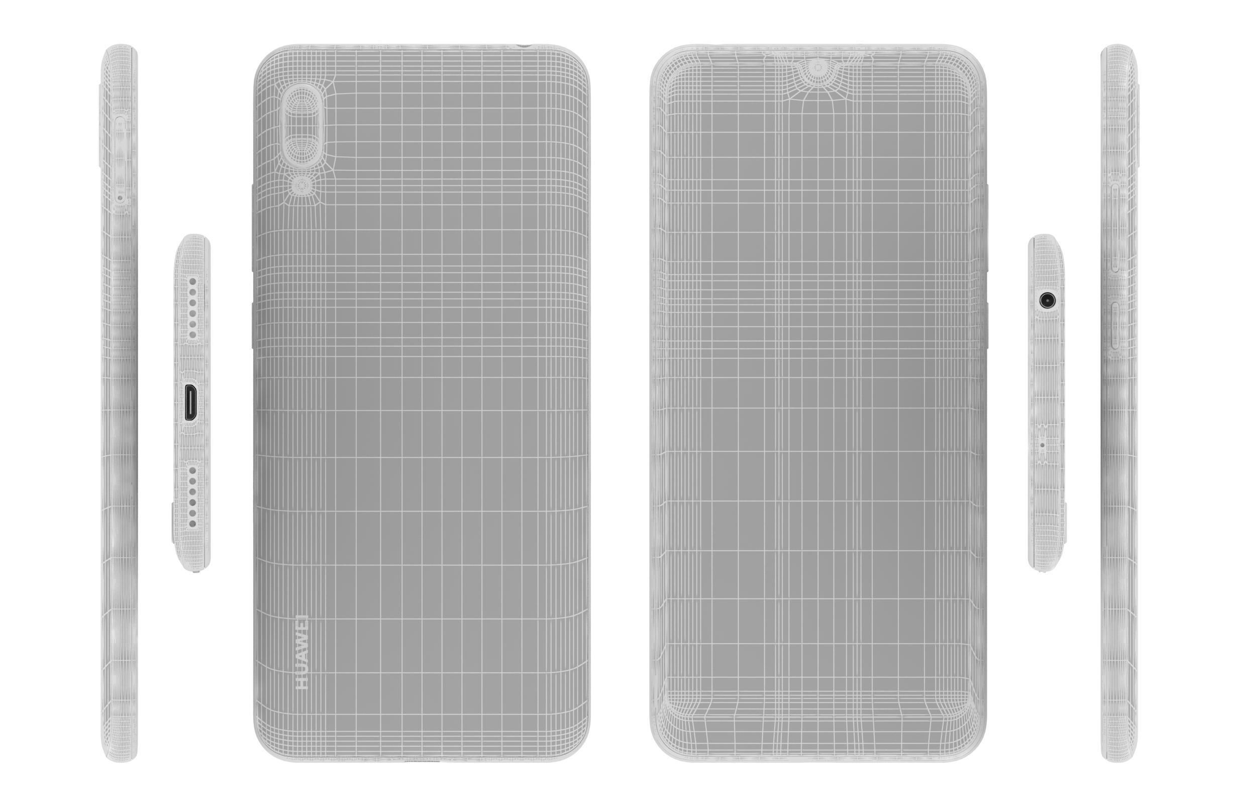 Huawei Y6 2019 Amber Brown 3D model_15