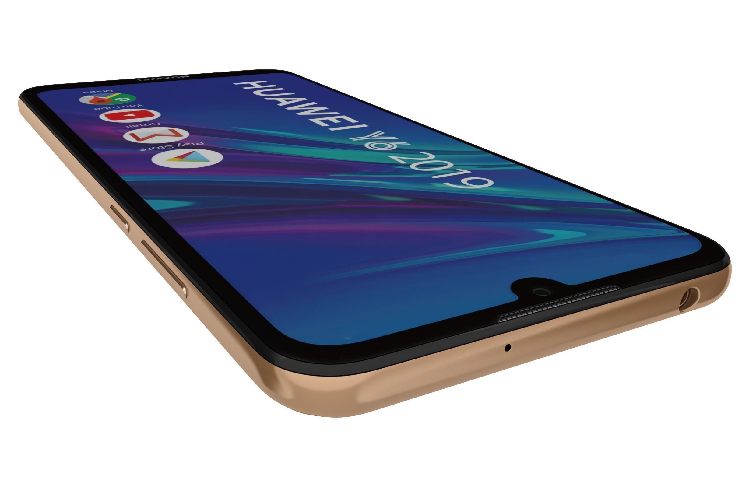 Huawei Y6 2019 Amber Brown 3D model_11