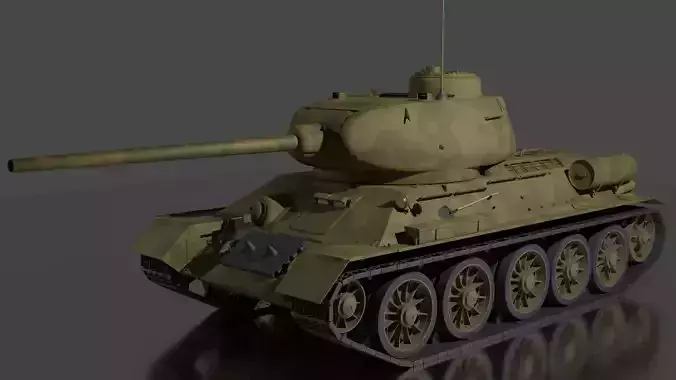 T-34 85 Tank 3D model