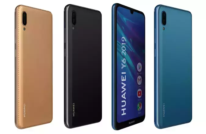 Huawei Y6 2019 All Colors 3D model