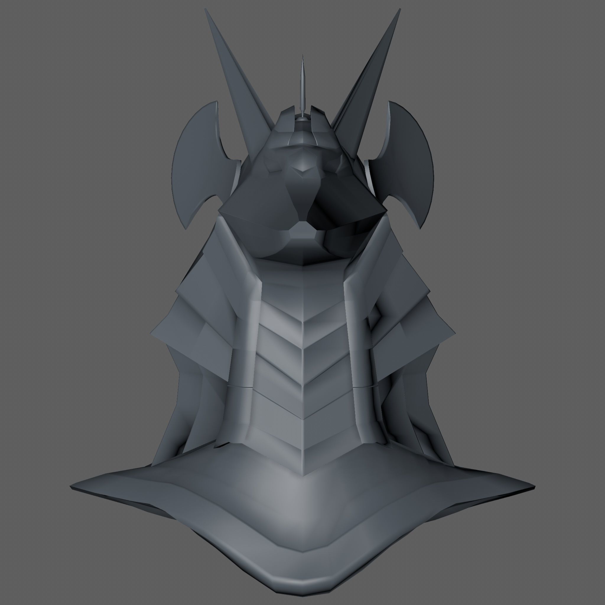 Anubis Helmet 3D model_6