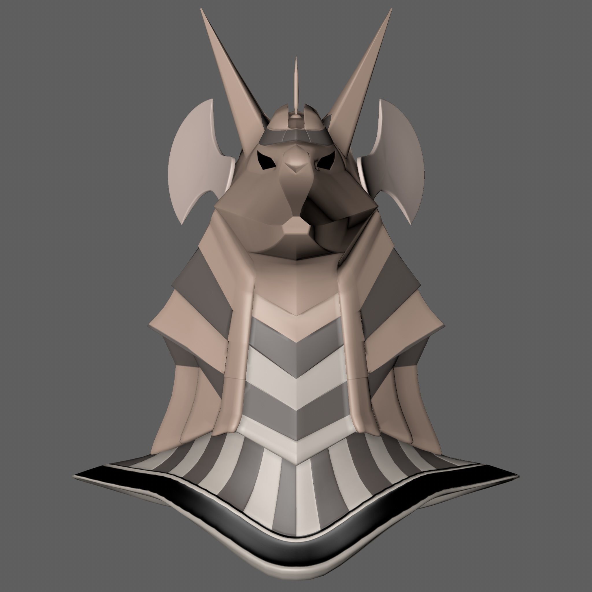 Anubis Helmet 3D model_10