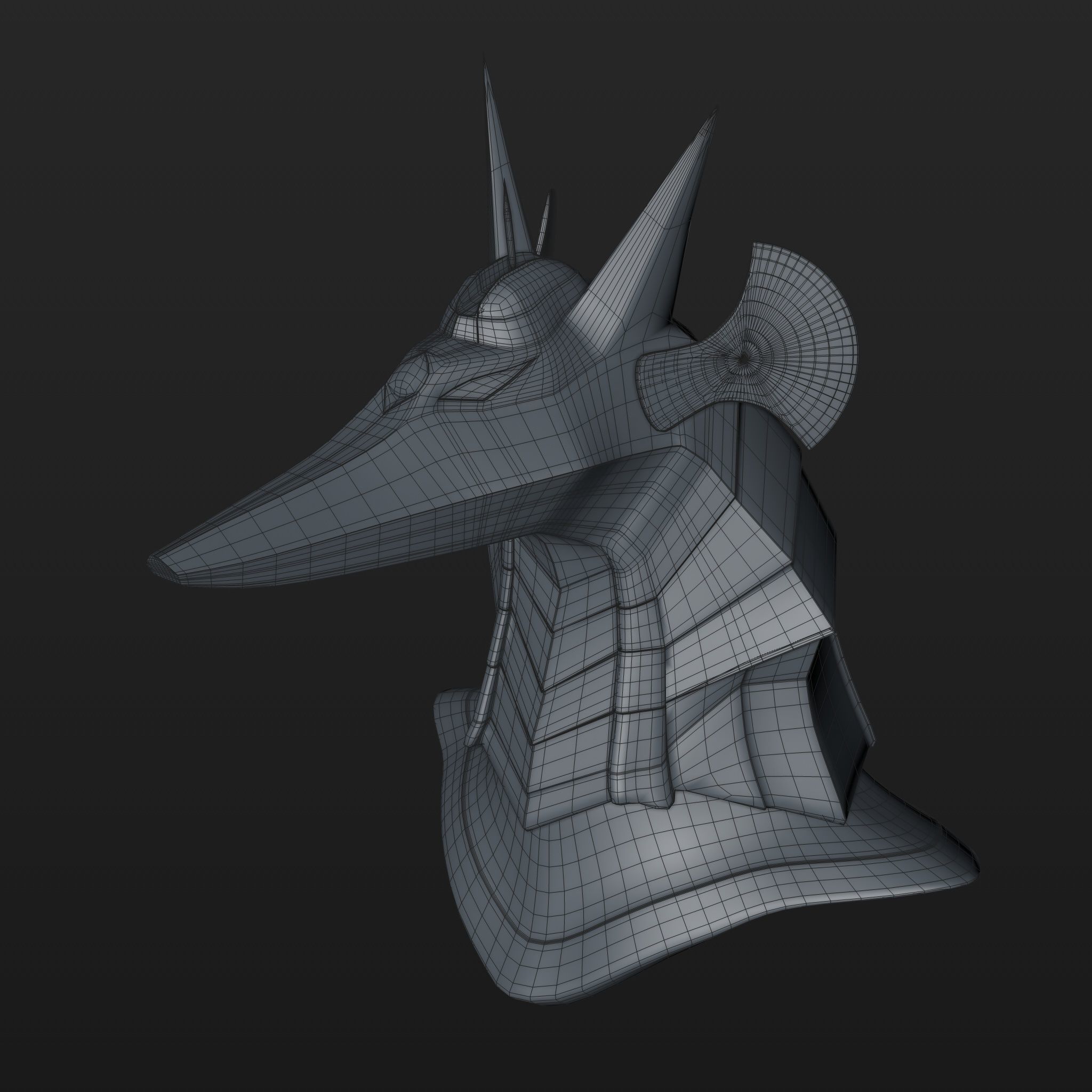 Anubis Helmet 3D model_4