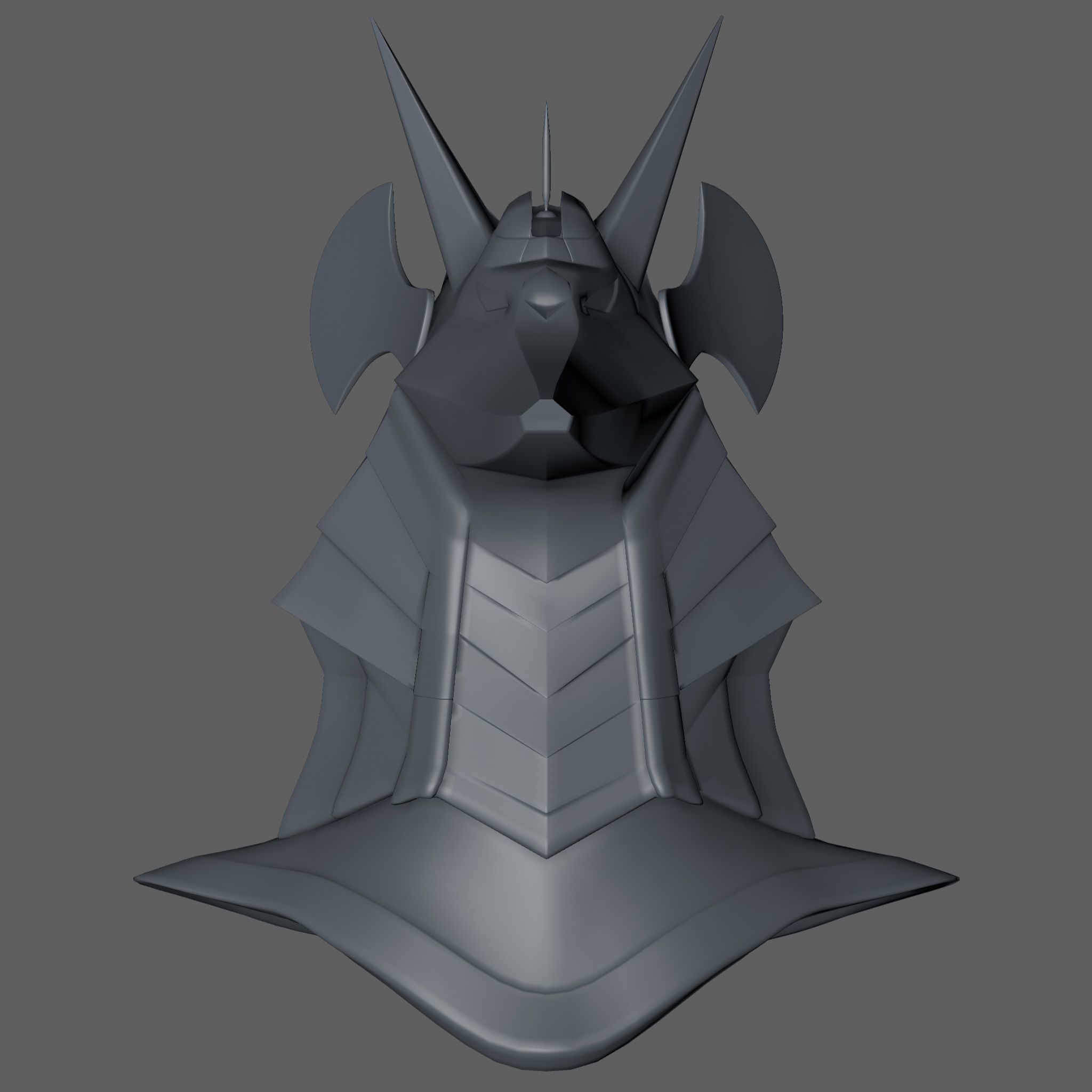 Anubis Helmet 3D model_8