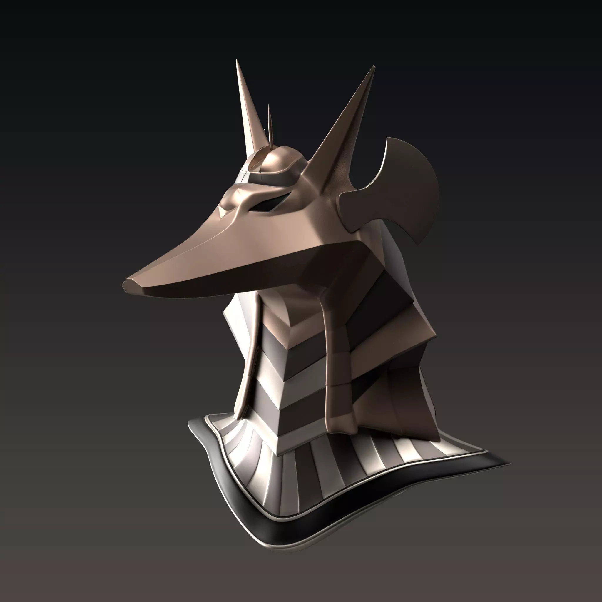 Anubis Helmet 3D model_0