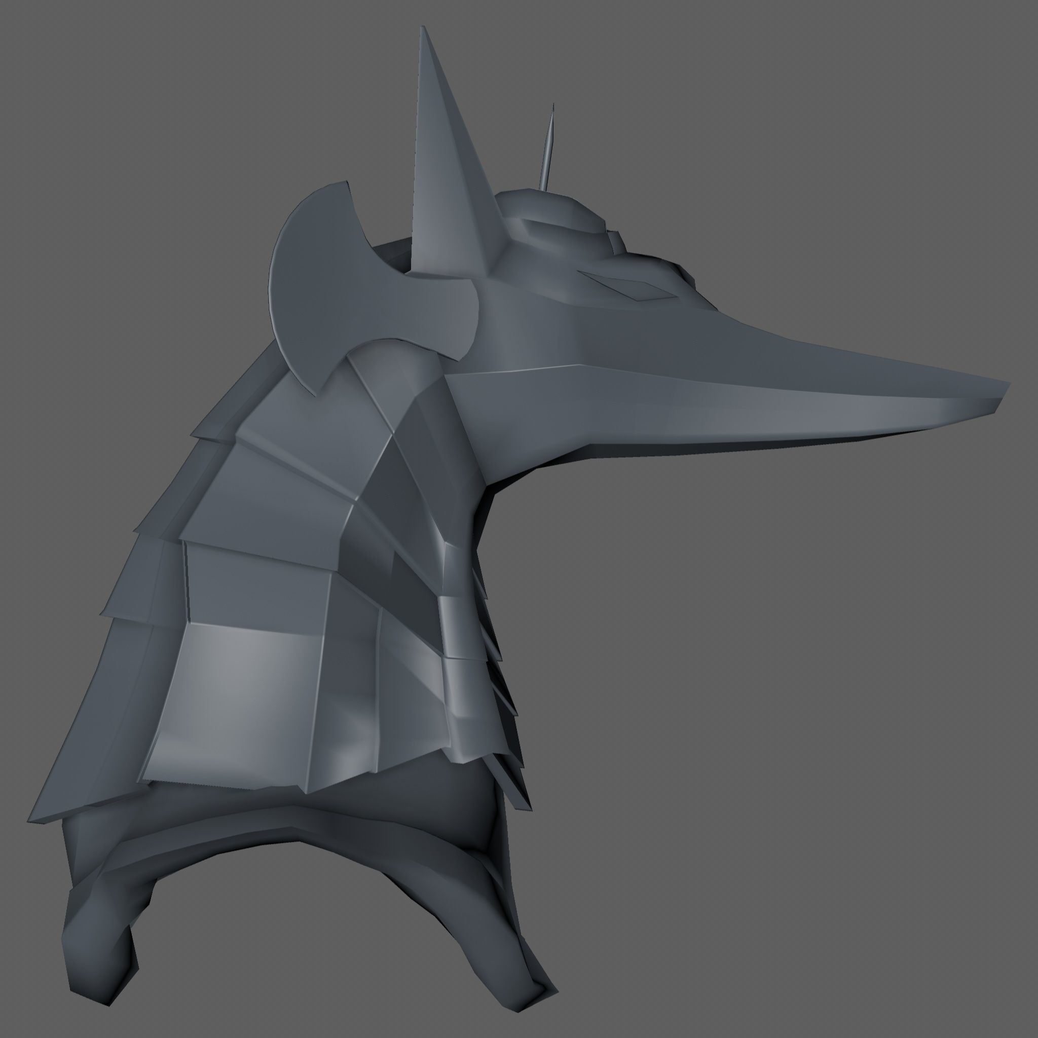 Anubis Helmet 3D model_11