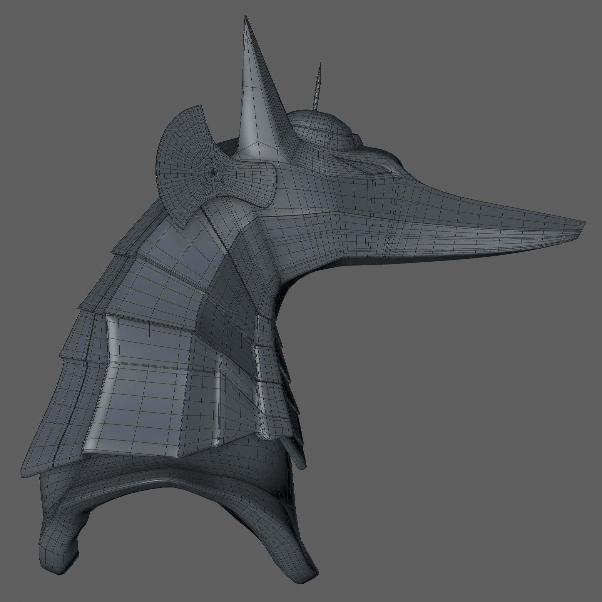 Anubis Helmet 3D model_14