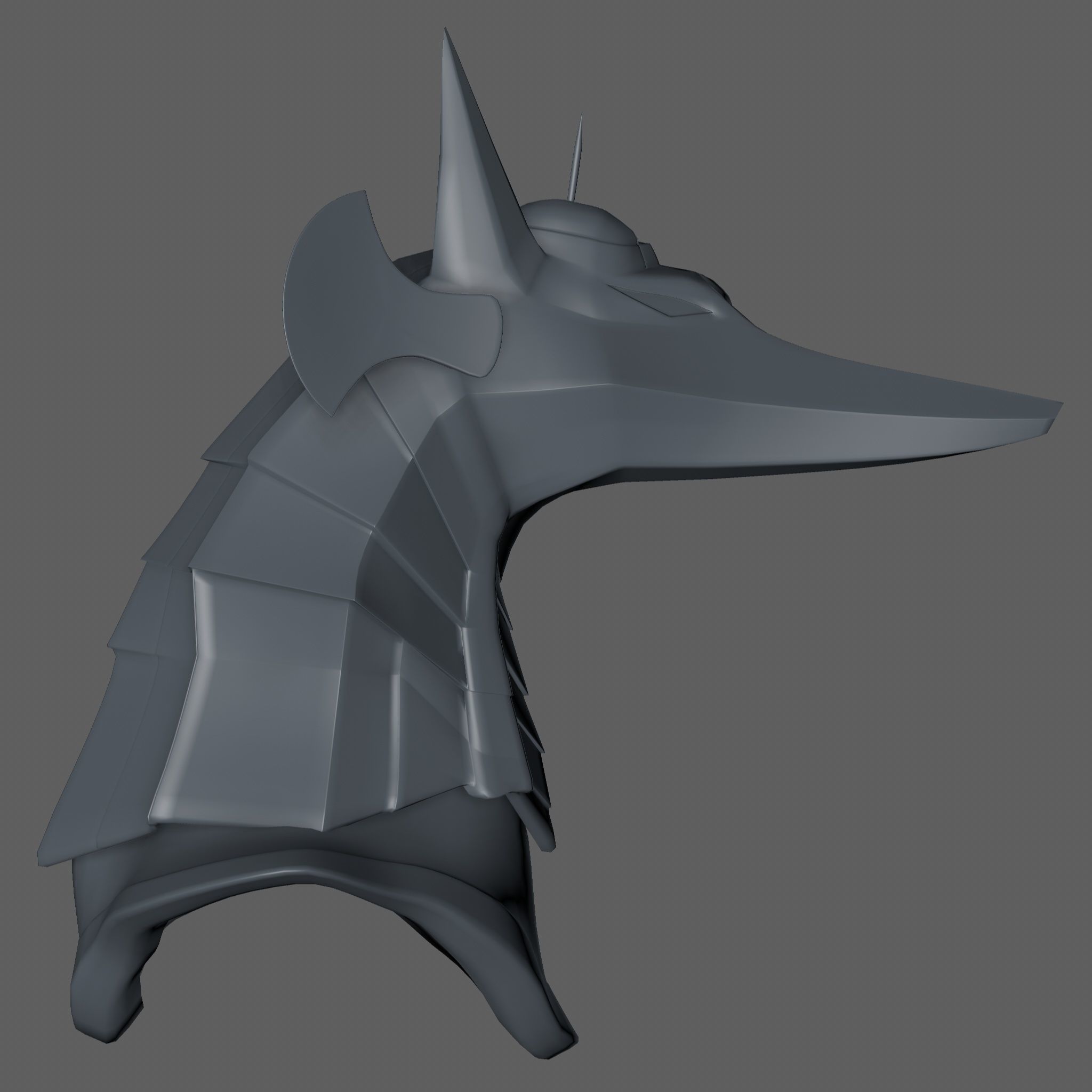 Anubis Helmet 3D model_13