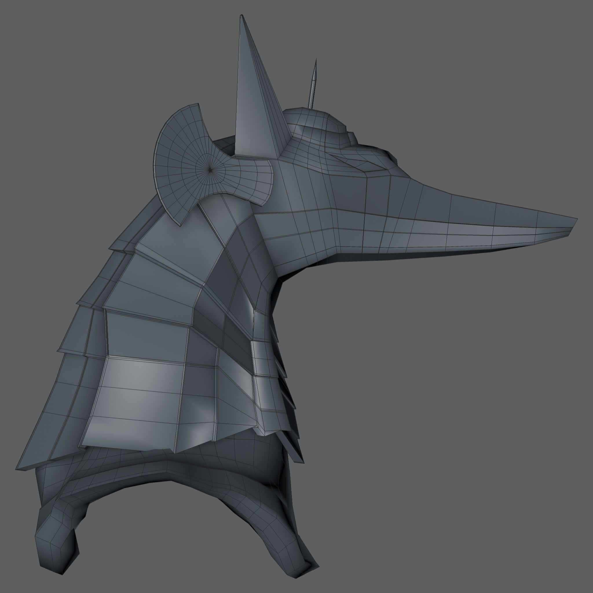 Anubis Helmet 3D model_12