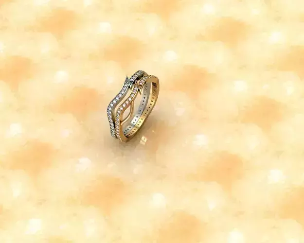 Ring diamond 3D print model