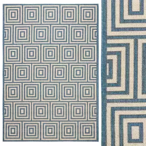 Mckinnon Cream Blue Rug