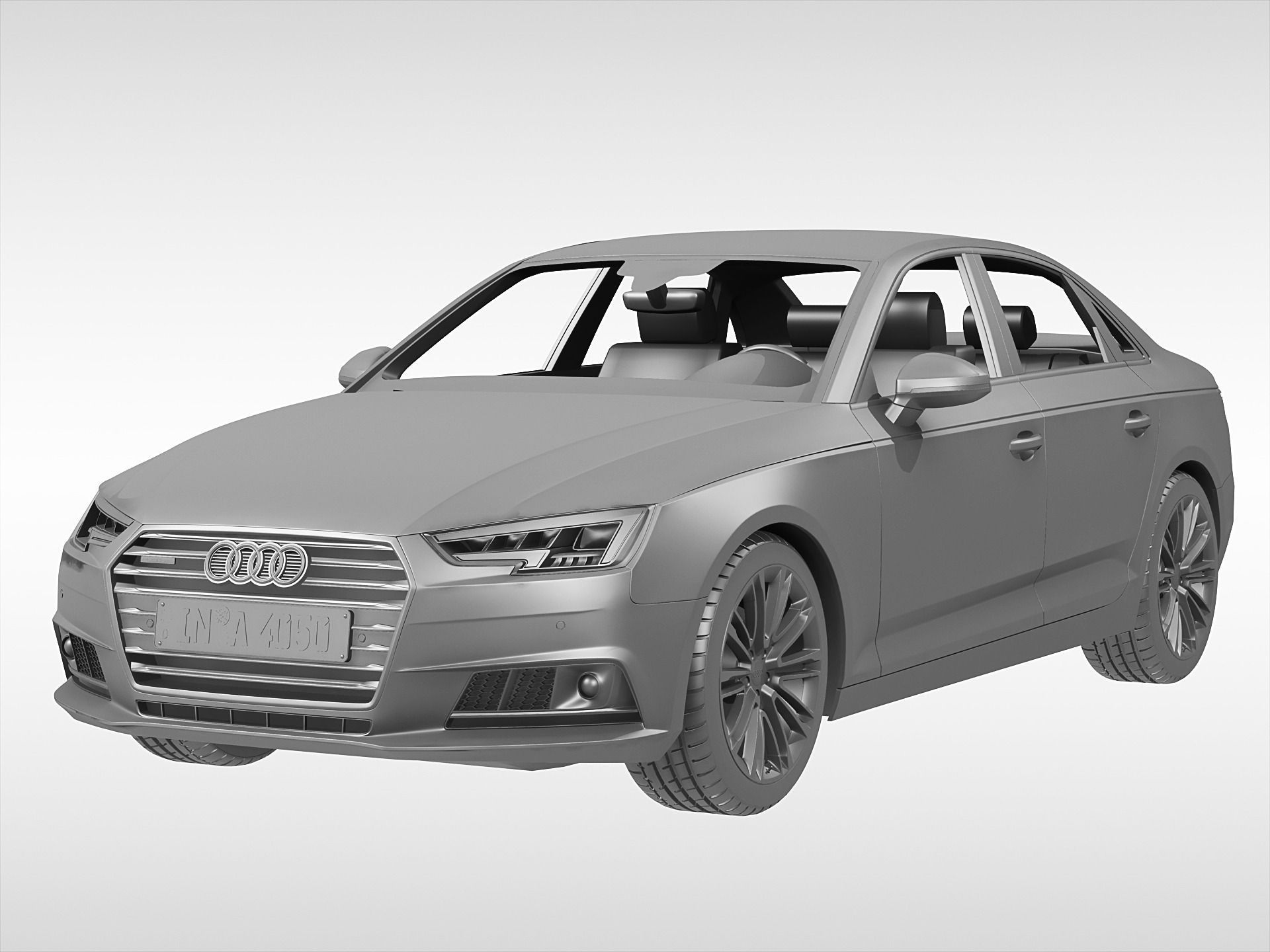 Audi A4 2016 3D model_5