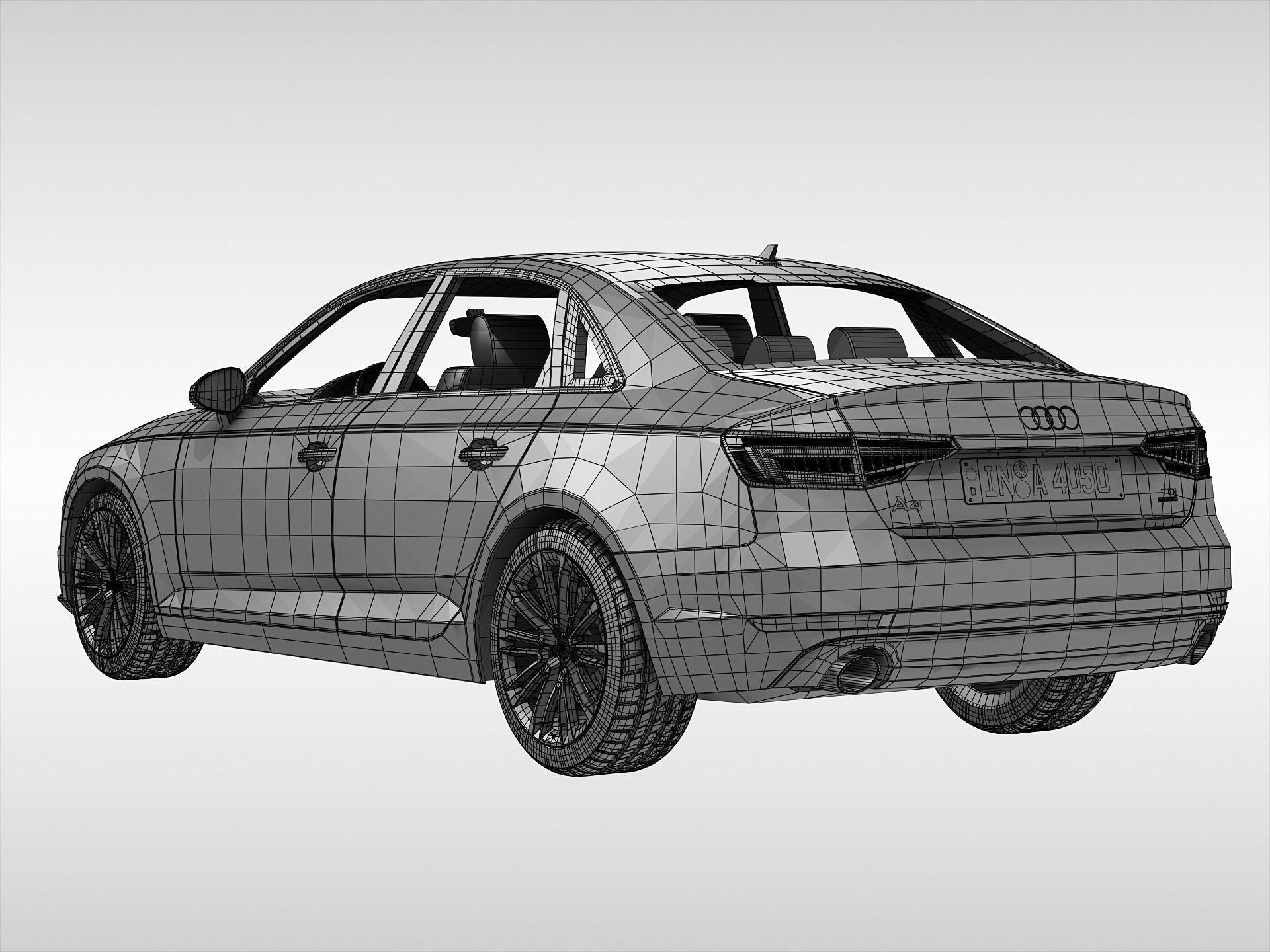 Audi A4 2016 3D model_10