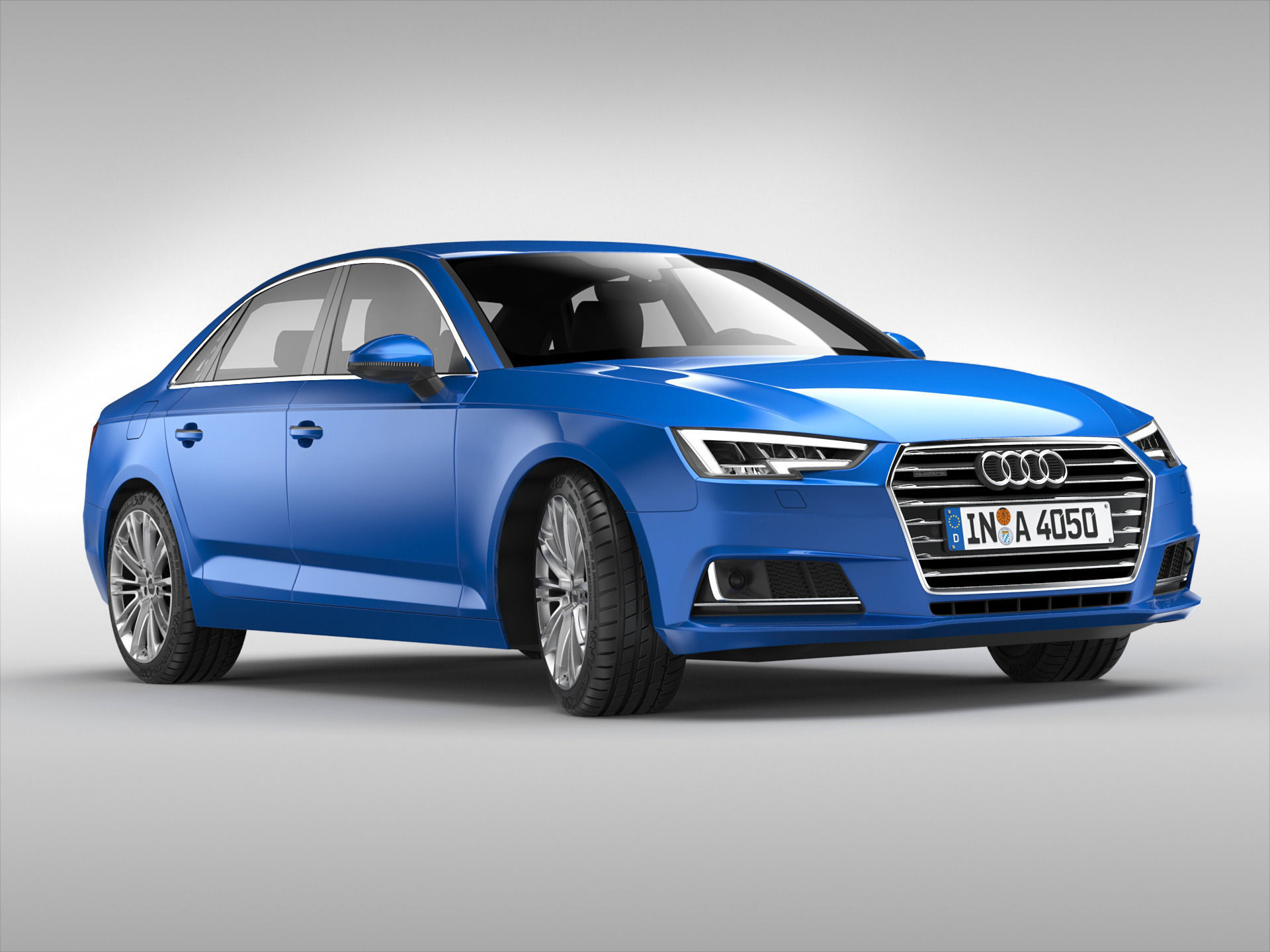Audi A4 2016 3D model_3