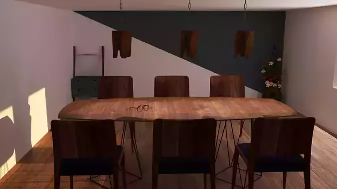 Simple and Soothing dinning space 