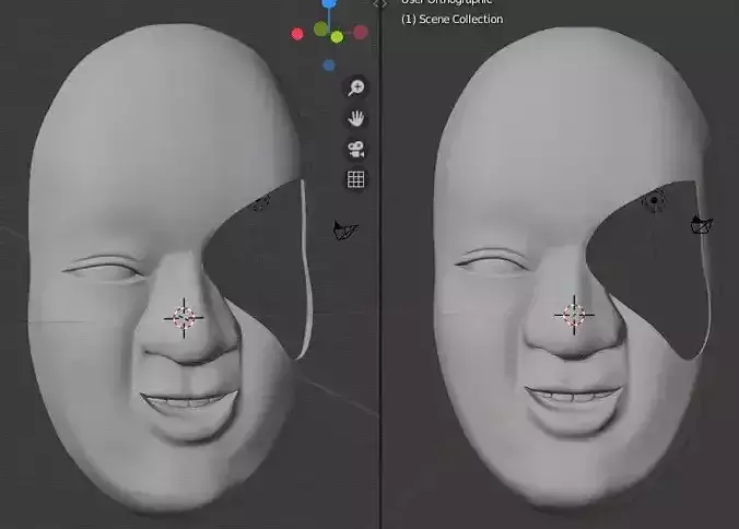 Japanese Noh mask Wagakki band machiya mask 3d print mask 3D print model